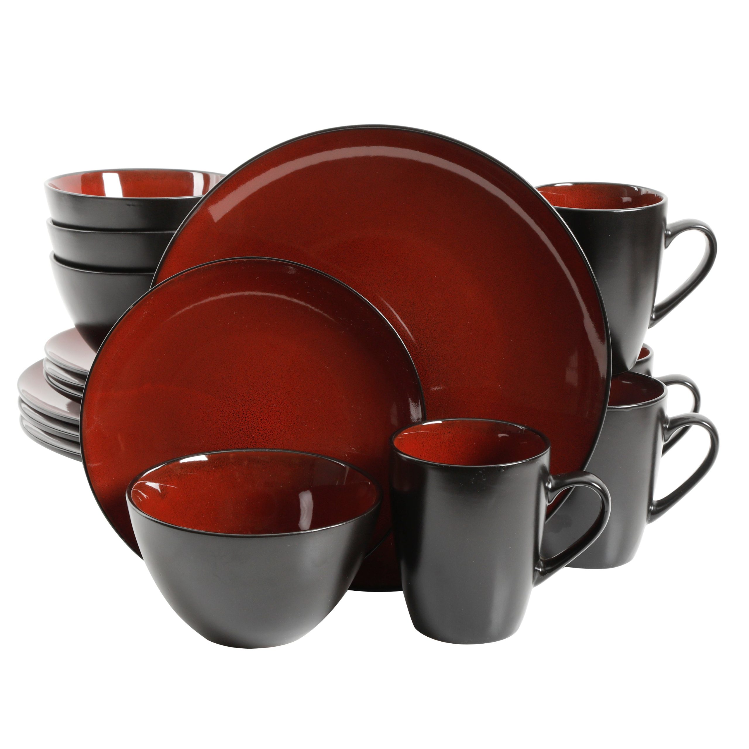 Gibson Elite Soho Lounge Round 16-Piece Reactive Stoneware Dinnerware Set - Image 12