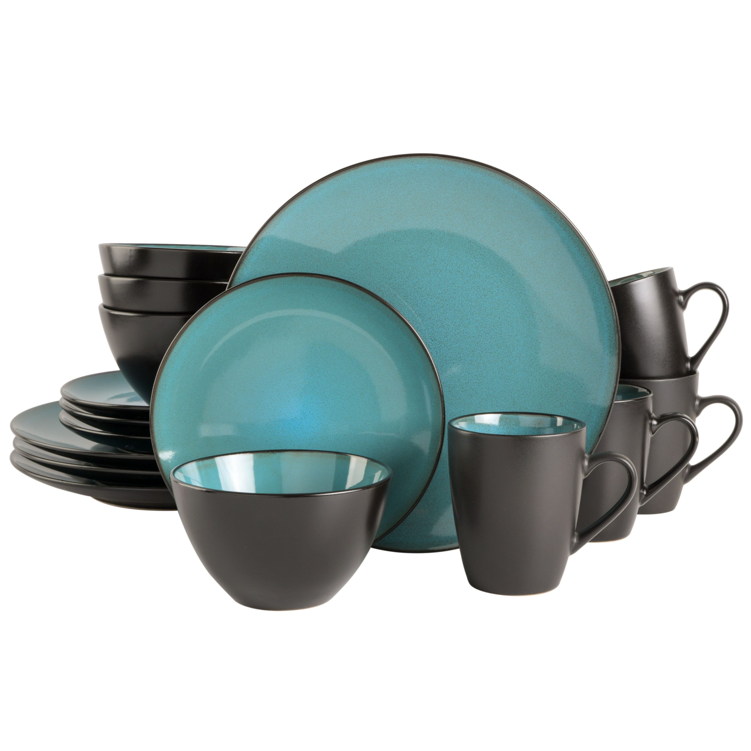Gibson Elite Soho Lounge Round 16-Piece Reactive Stoneware Dinnerware Set - Image 14
