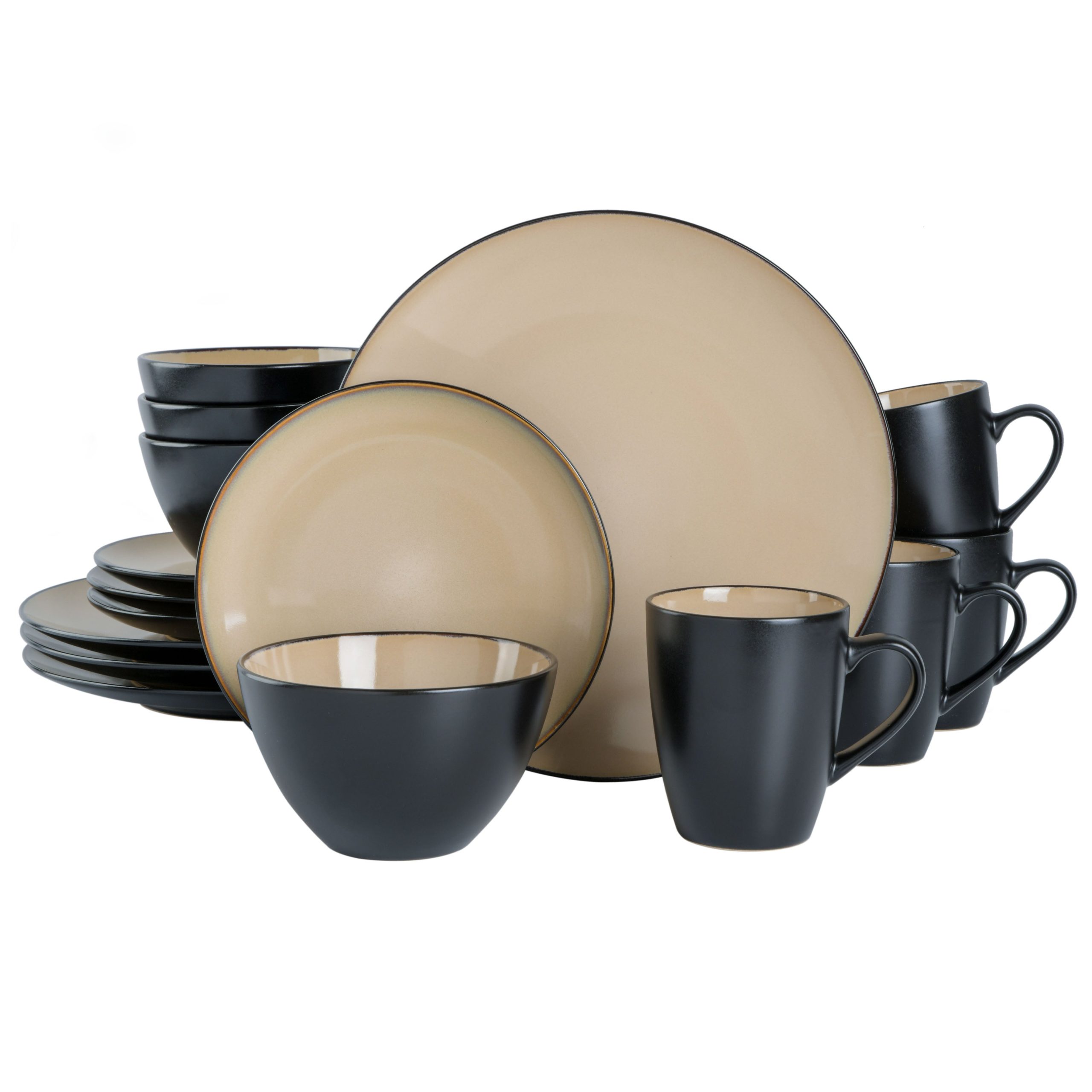 Gibson Elite Soho Lounge Round 16-Piece Reactive Stoneware Dinnerware Set - Image 13