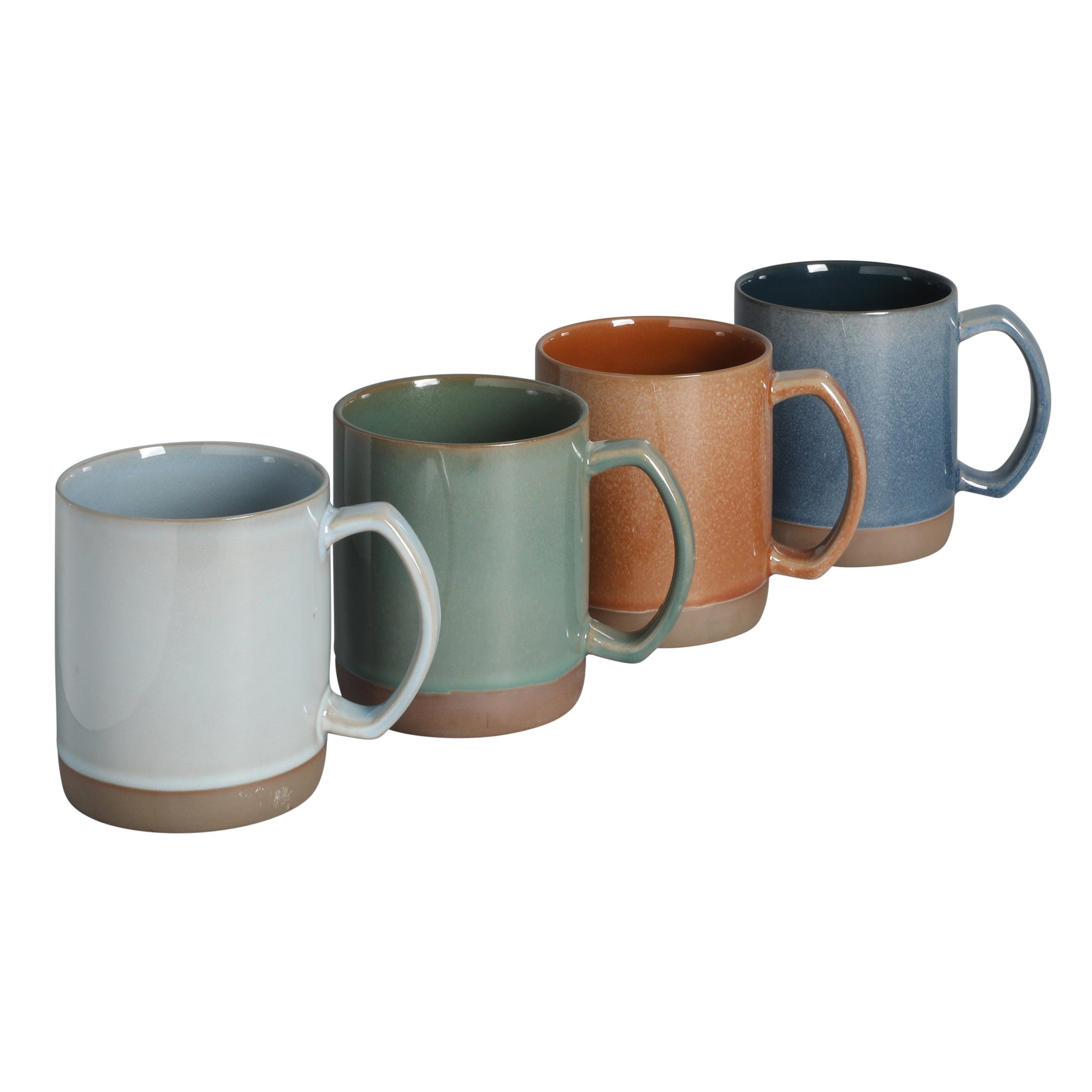 Mr. Coffee Dorsey 4-Piece 18.5oz Assorted Color Mug Set