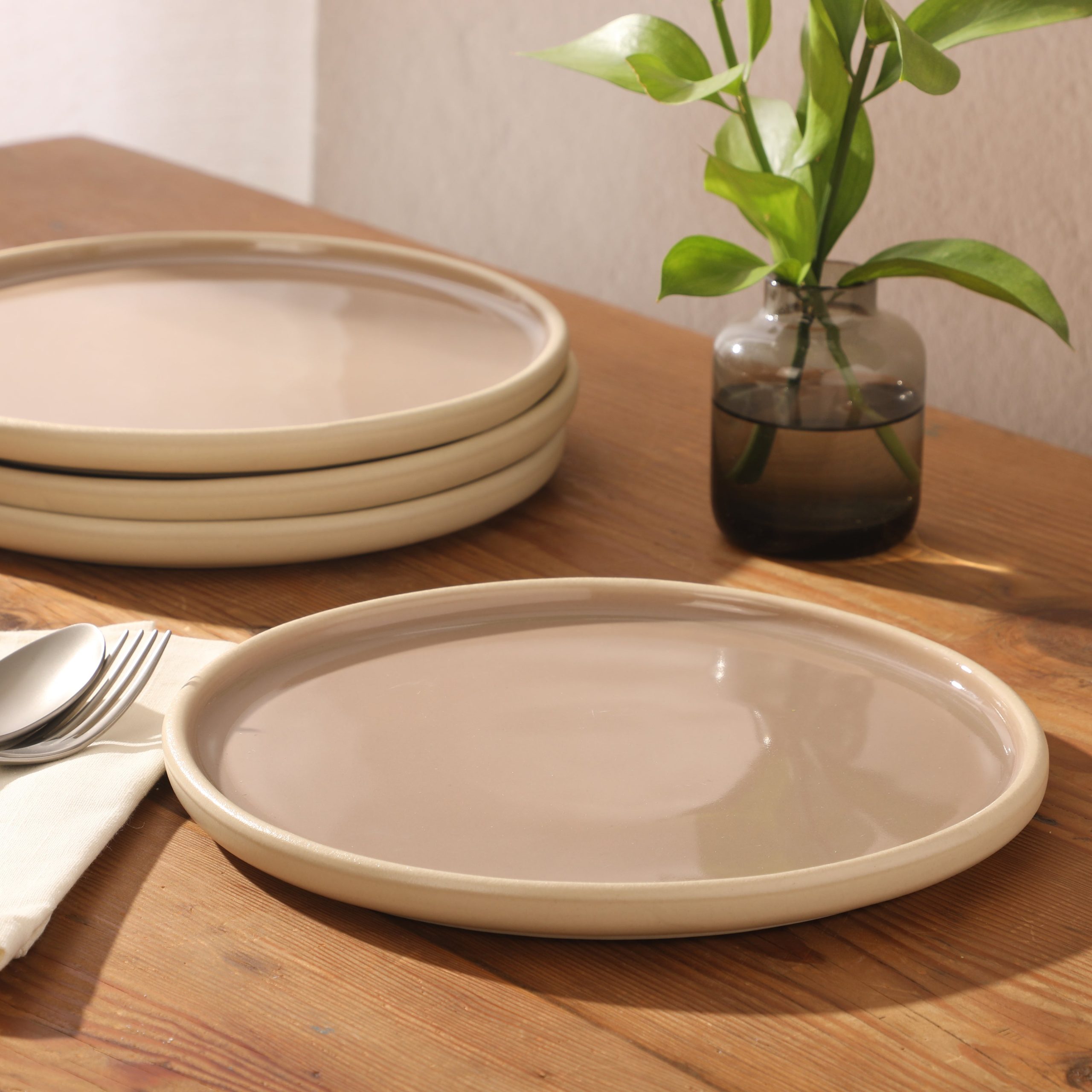 Gibson Elite - Made in Portugal - Port Gaia 10.2 Inch Dinner Plates Set of 4 - Reactive Glaze Dish Set - Image 7