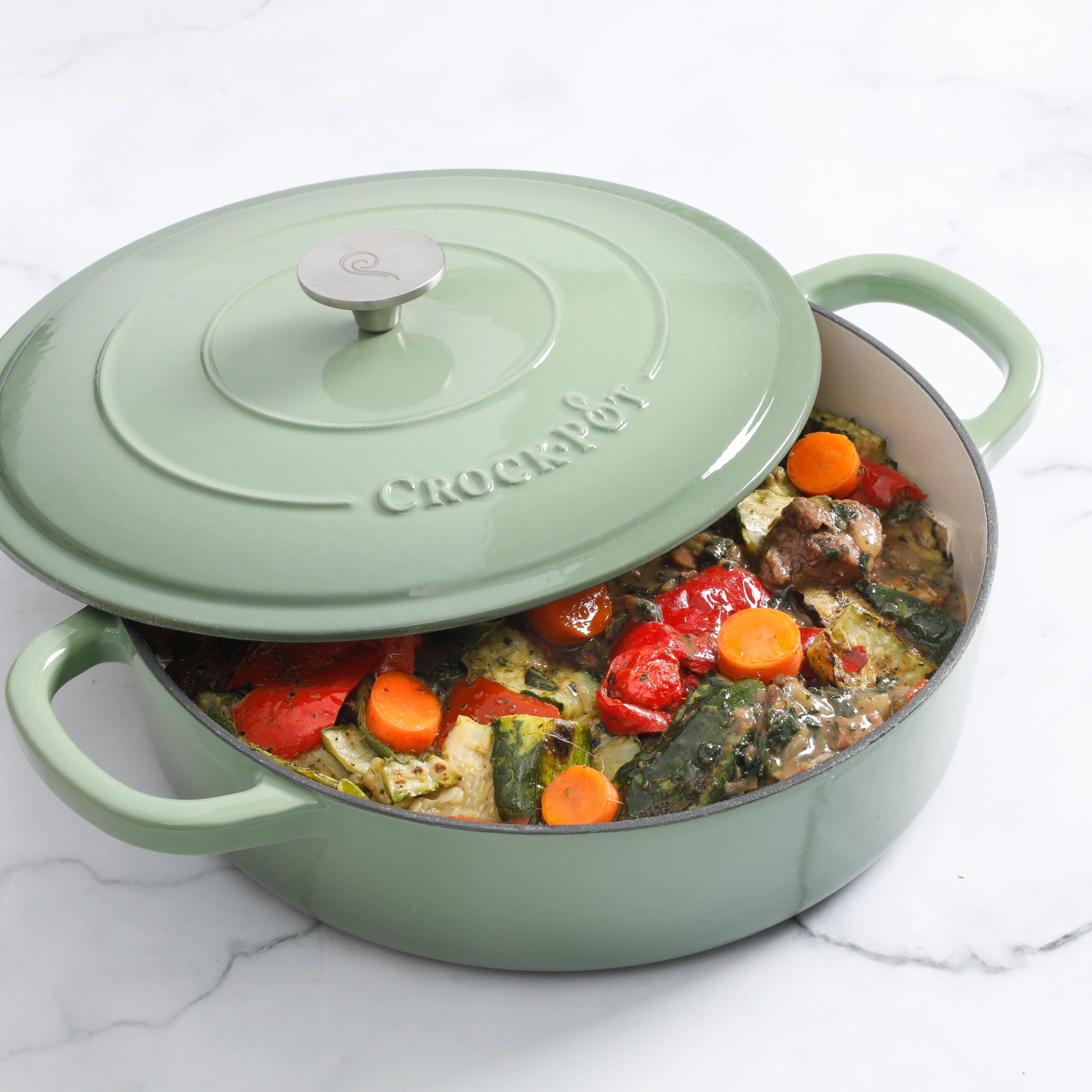 Crock Pot Artisan 5-Quart Enameled Cast Iron Braiser - Image 15