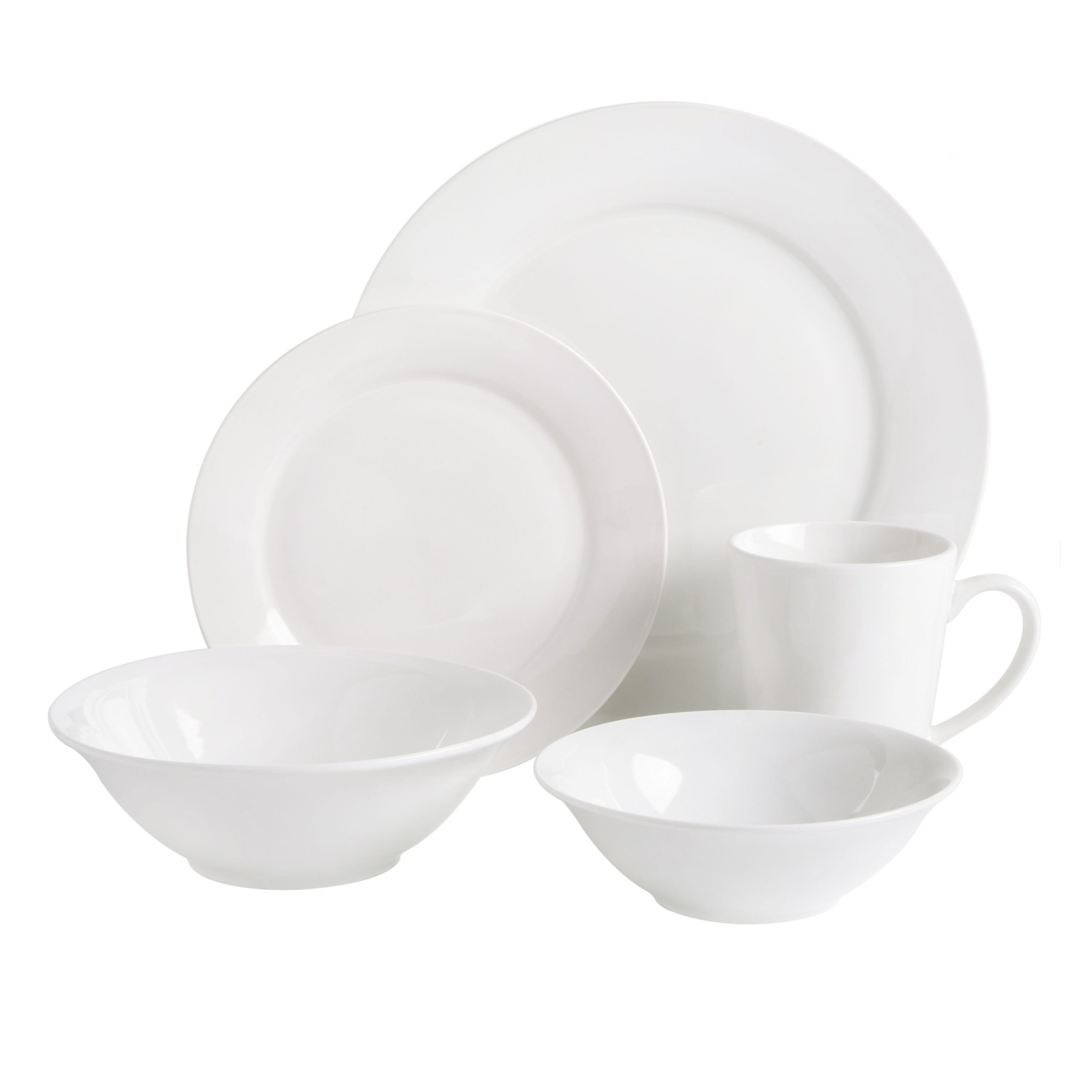 Gibson Home Everyday Round 40-Piece Expanded Fine Ceramic Dinnerware Set - Image 3