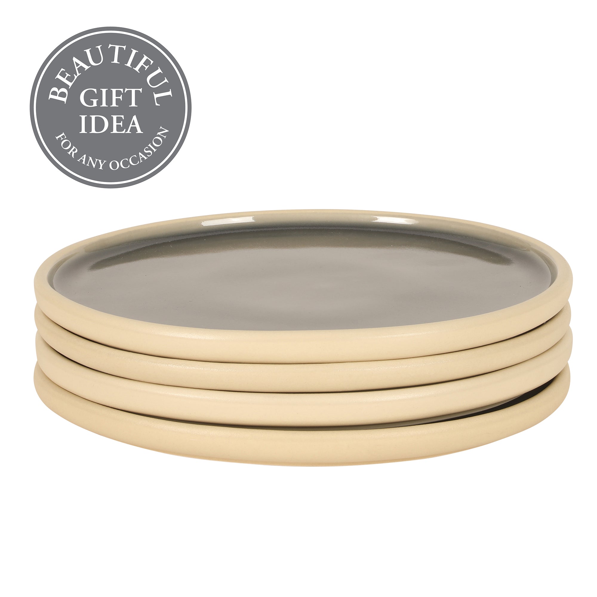 Gibson Elite - Made in Portugal - Port Gaia 10.2 Inch Dinner Plates Set of 4 - Reactive Glaze Dish Set - Image 5