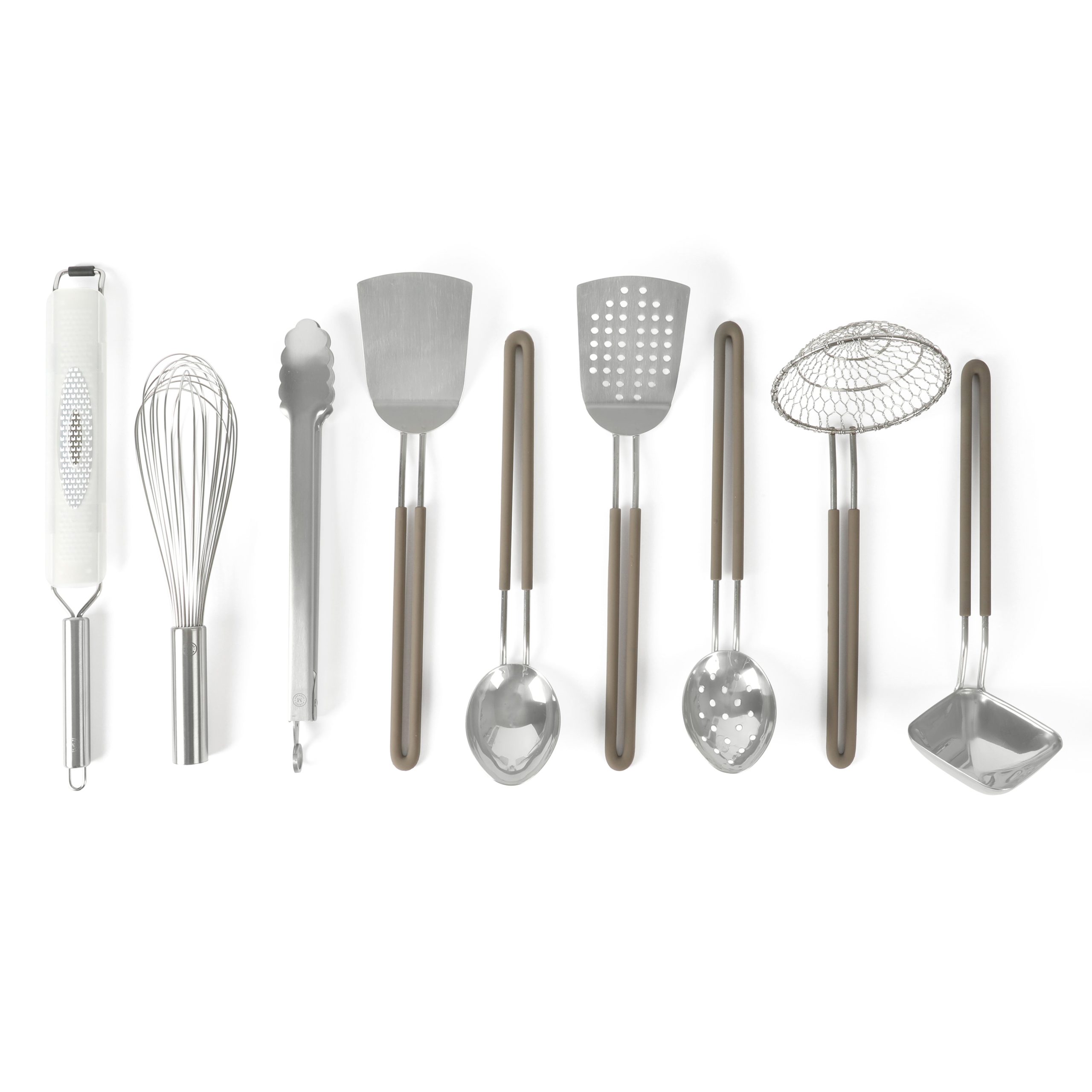 Martha Stewart 9-Piece Stainless Steel Prep & Serve Kitchen Gadgets and Tool Set - Image 3