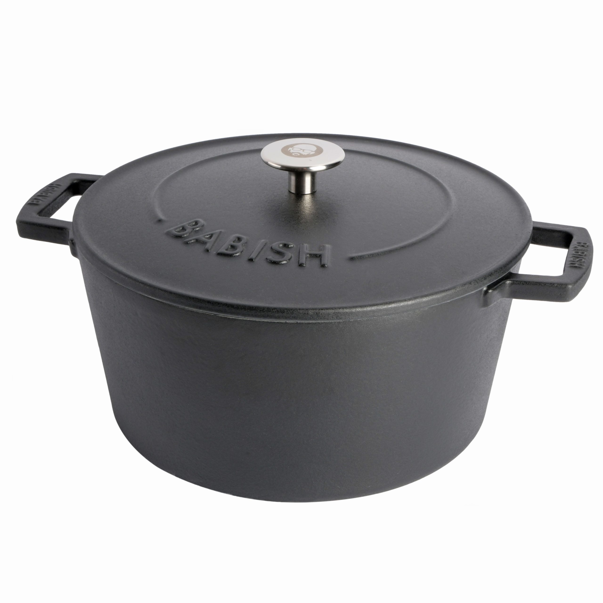 Babish 6-Quart Round Matte Enamel Cast Iron Dutch Oven Pot With Lid - Image 4