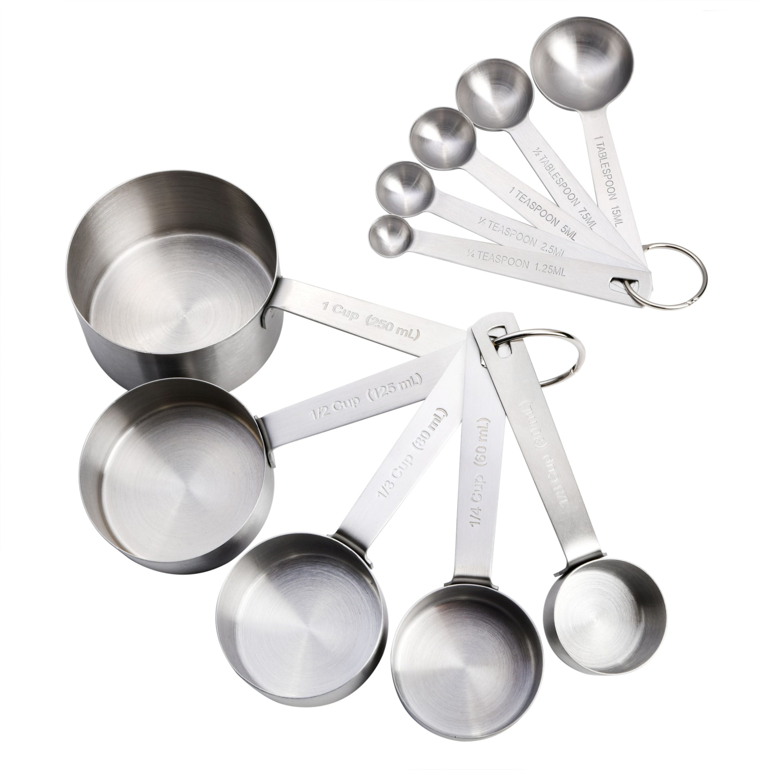 Babish 10-Piece Stainless Steel Measuring Cups & Spoons Set - Image 2