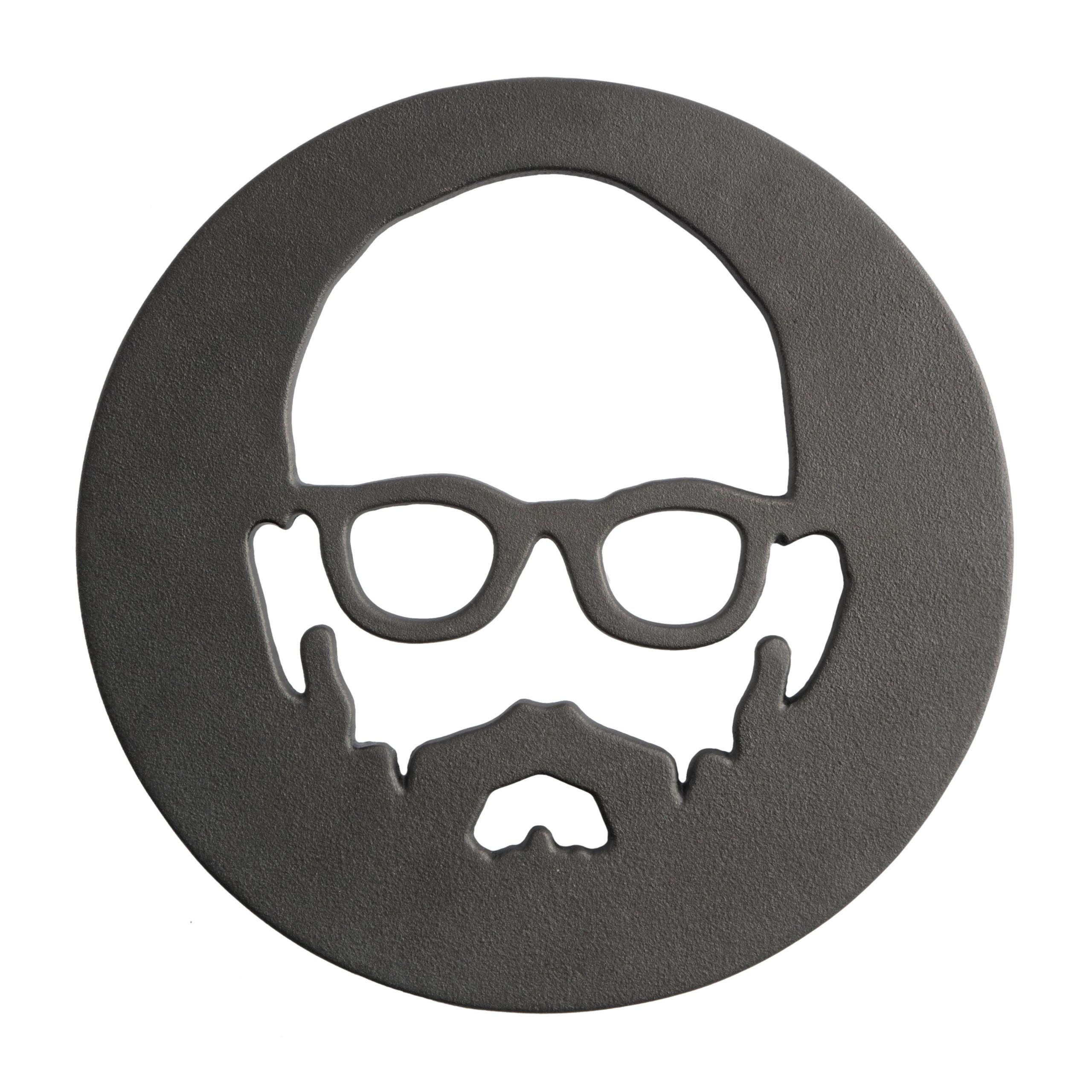 Babish Cast Iron 8-Inch Preseasoned Face Trivet - Image 5