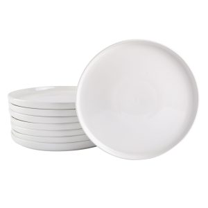 Gibson Home Oslo 8-Piece Porcelain 10.5" Dinner Plate Set