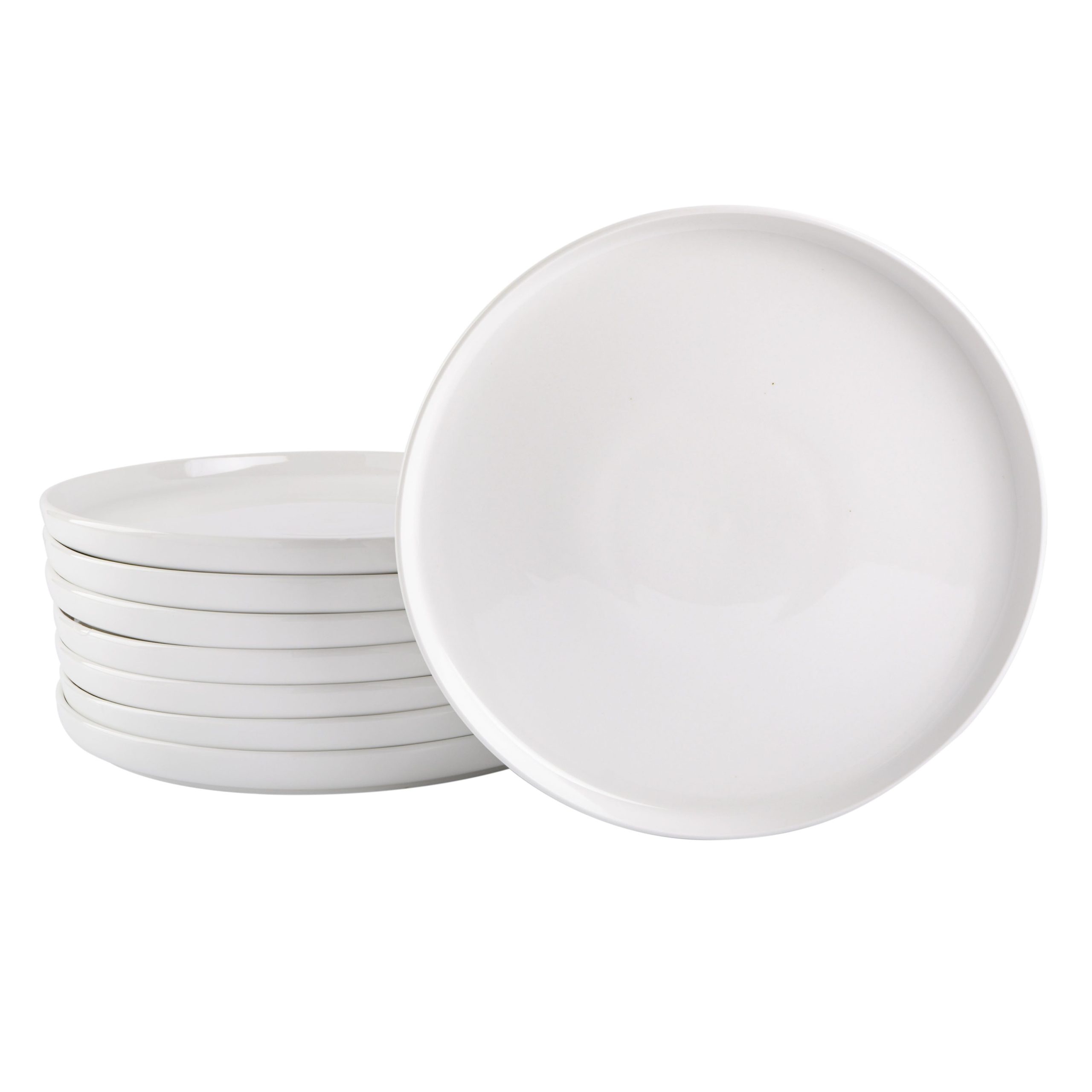 Gibson Home Oslo 8-Piece Porcelain 10.5" Dinner Plate Set