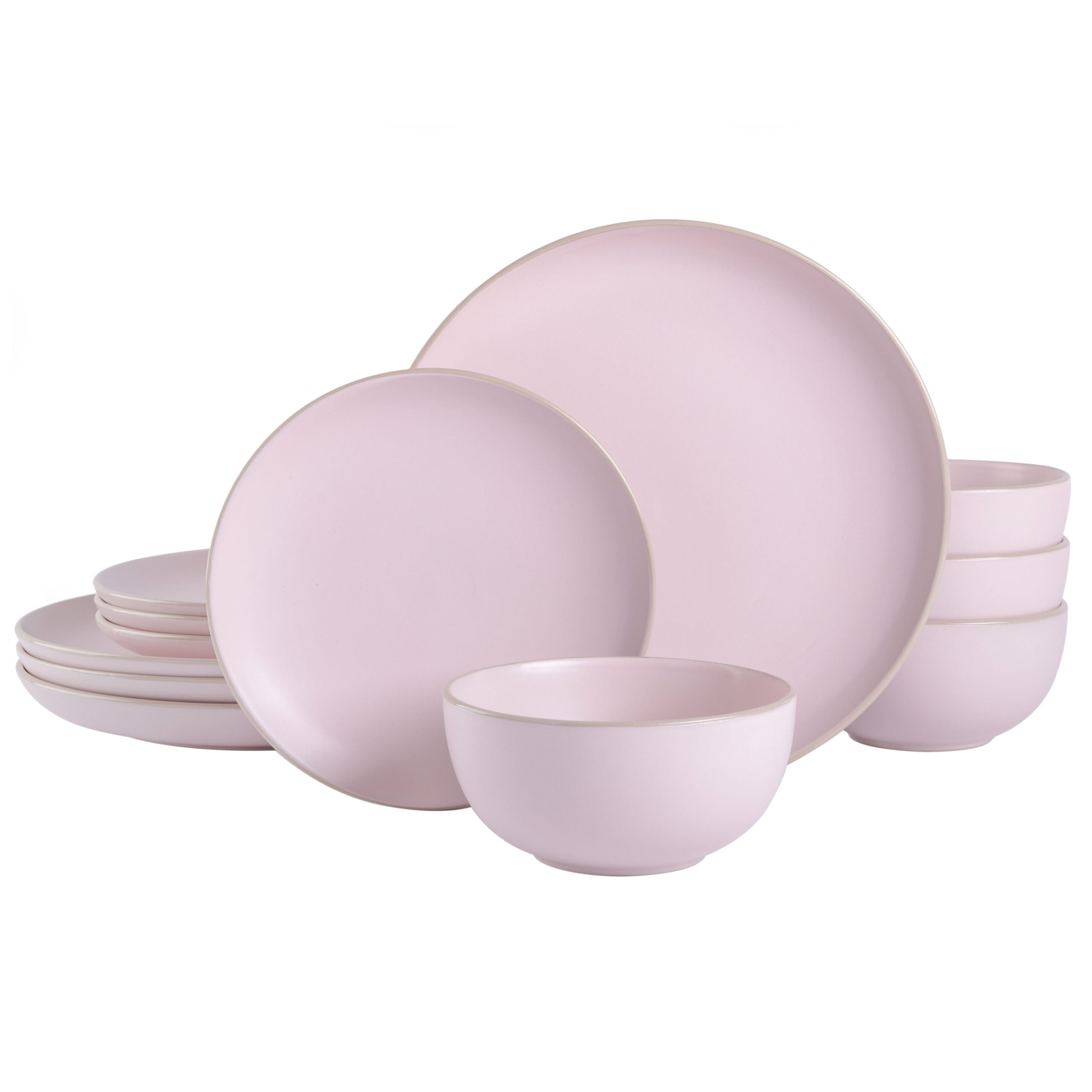 Gibson Home Rockaway 12-Piece Stoneware Dinnerware Set - Image 4