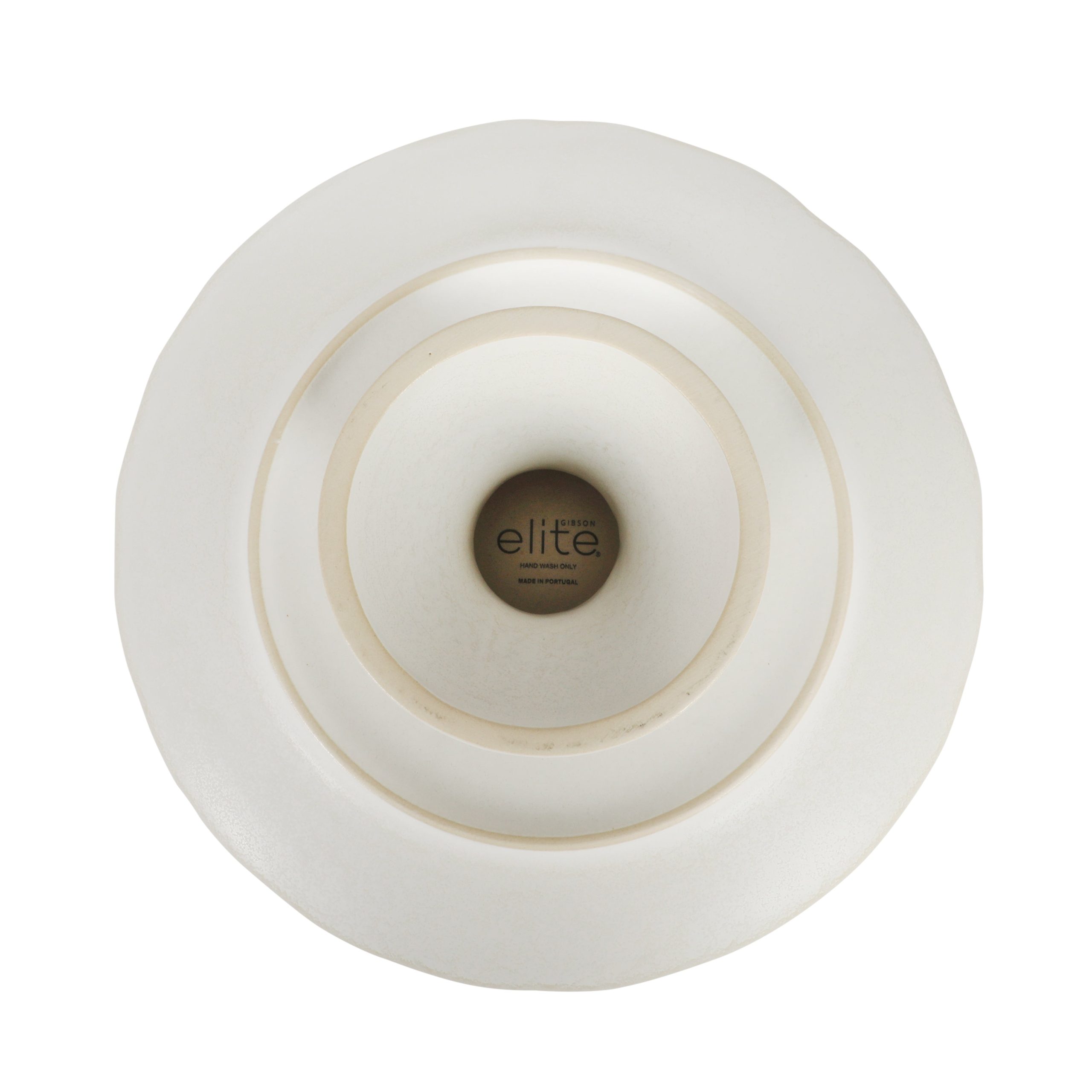 Gibson Elite Vista Rossio - Made in Portugal - 10.6 Inch White Ceramic Cake Stand, Pedestal Dessert Stand with Scalloped Rim, Cupcake Stand - Image 6