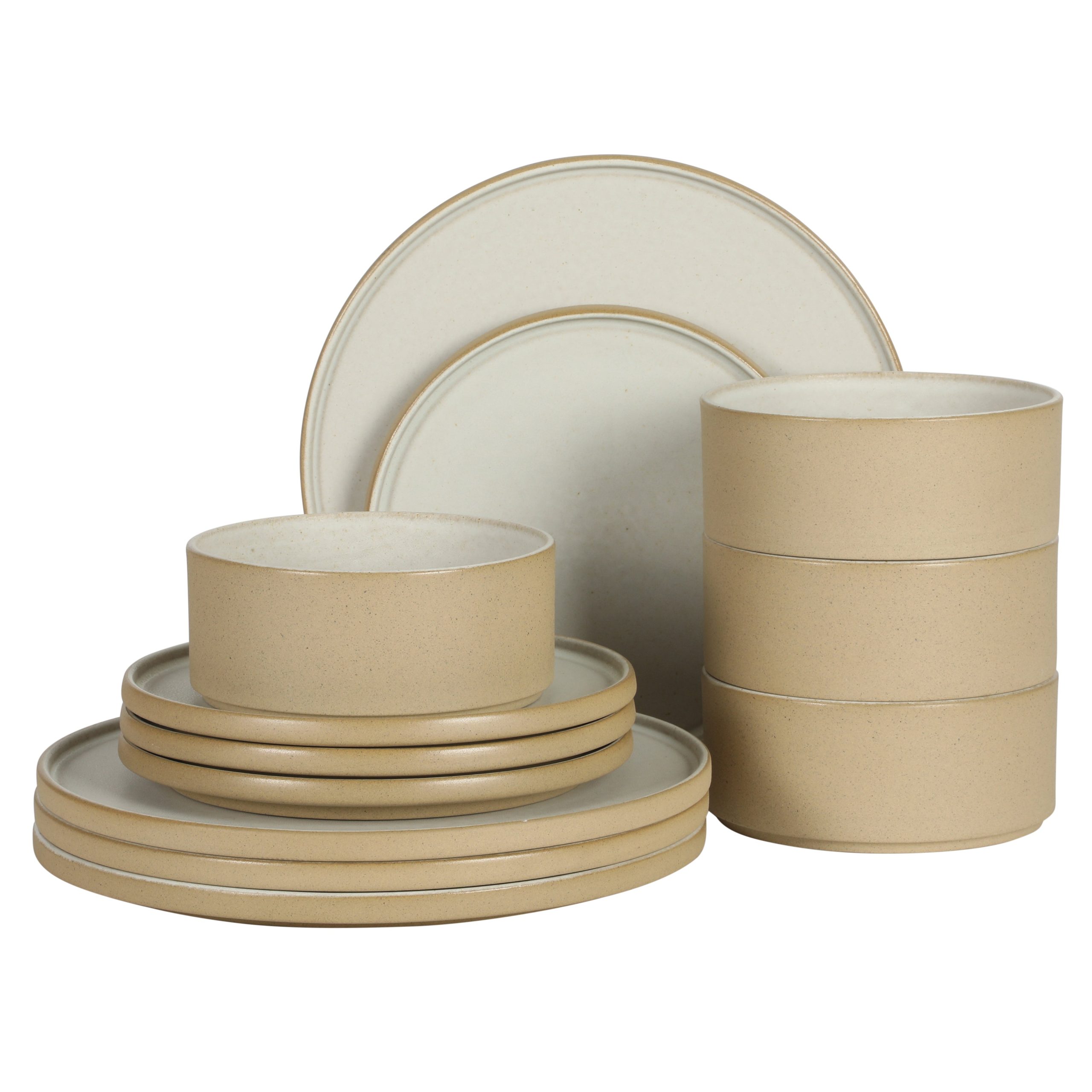 Gibson Elite Villa Amadora - Made in Portugal - 12 Piece Dinnerware Set for 4, Stoneware Plates and Bowls Sets,Dinner Plates, Salad Plates, Cereal Bowls - Image 12