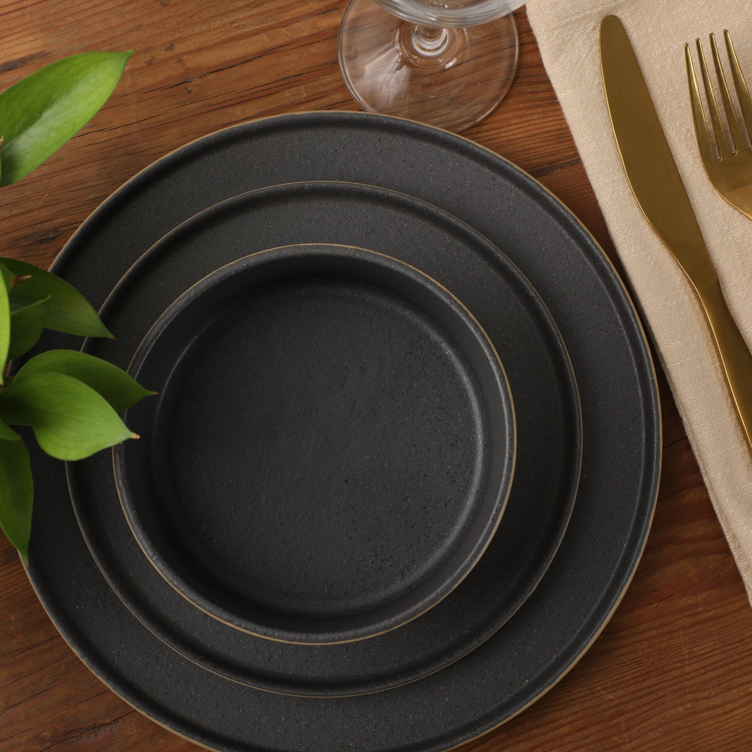 Gibson Elite Villa Amadora - Made in Portugal - 12 Piece Dinnerware Set for 4, Stoneware Plates and Bowls Sets,Dinner Plates, Salad Plates, Cereal Bowls - Image 4