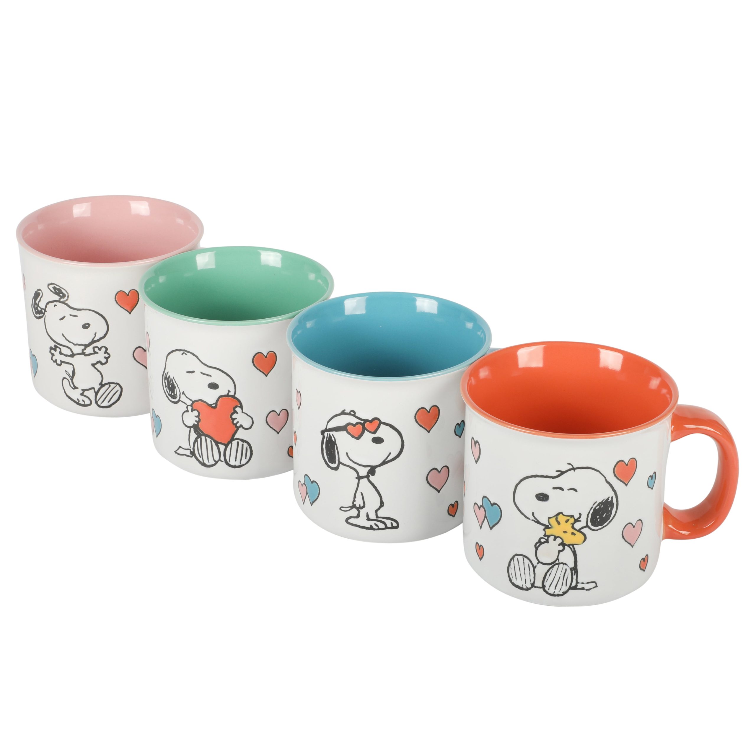 Peanuts Mothers Love 4-Pack Large 21oz Camper Stoneware Mug Set - Image 6