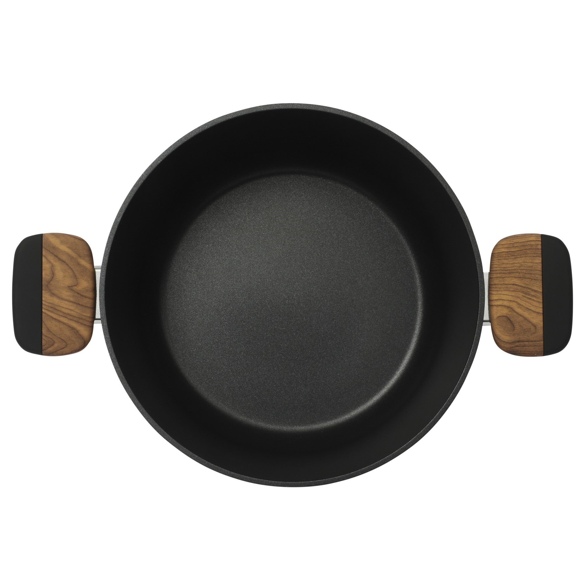 Oster Platinum Oxburg 14 Piece Forged Aluminum PFA Free Non-toxic Premium Ceramic Non Stick Interior Cookware & Kitchen Tools Set - Black W. Wood Handles - Image 12