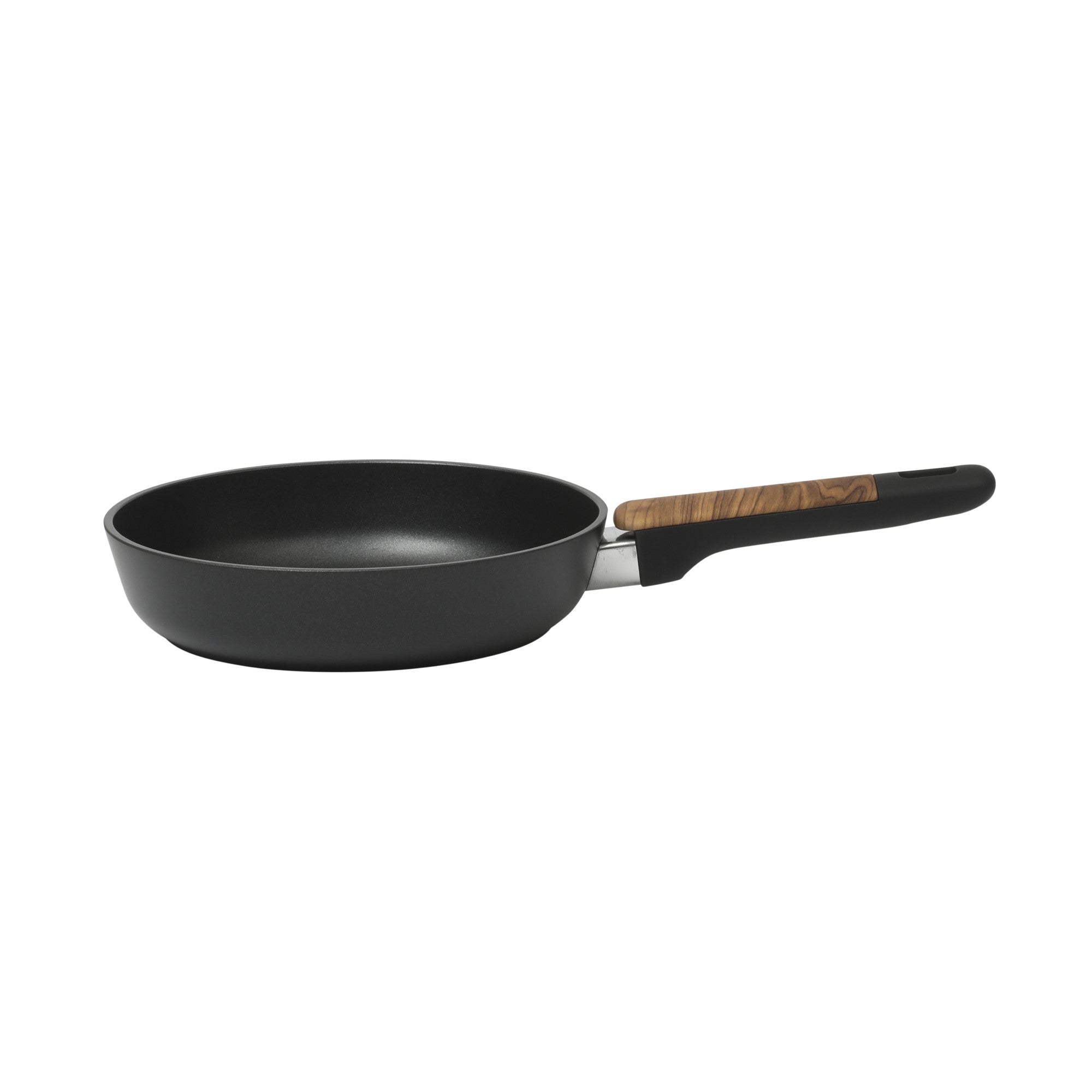 Oster Platinum Oxburg 14 Piece Forged Aluminum PFA Free Non-toxic Premium Ceramic Non Stick Interior Cookware & Kitchen Tools Set - Black W. Wood Handles - Image 4