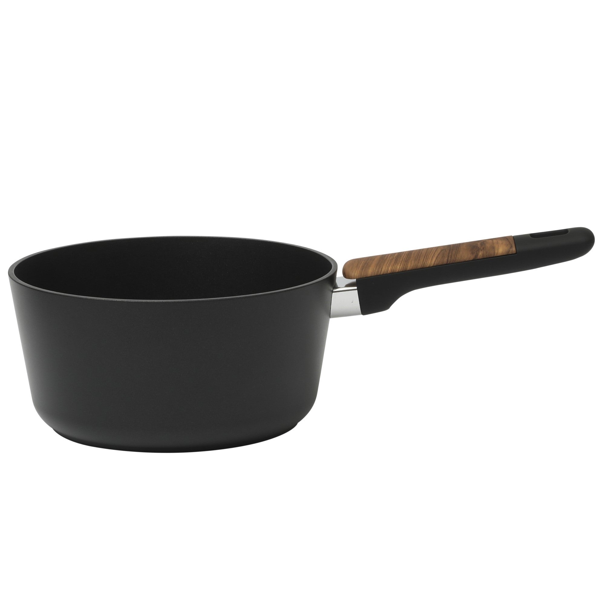 Oster Platinum Oxburg 14 Piece Forged Aluminum PFA Free Non-toxic Premium Ceramic Non Stick Interior Cookware & Kitchen Tools Set - Black W. Wood Handles - Image 5