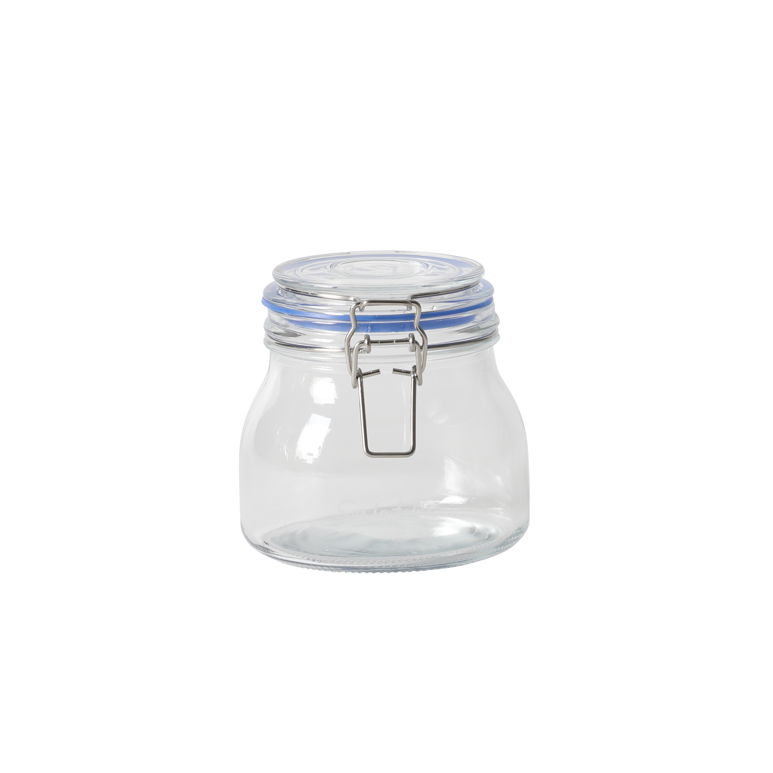 Sur La Table Lyon Court 4-Piece Glass Canister Set with Airtight Trigger Clamp Lids, Clear – 71 oz, 54 oz, 37 oz & 22.5 oz Sizes, Rubber Gasket Seal, Dishwasher Safe Food Storage Jars - Image 6