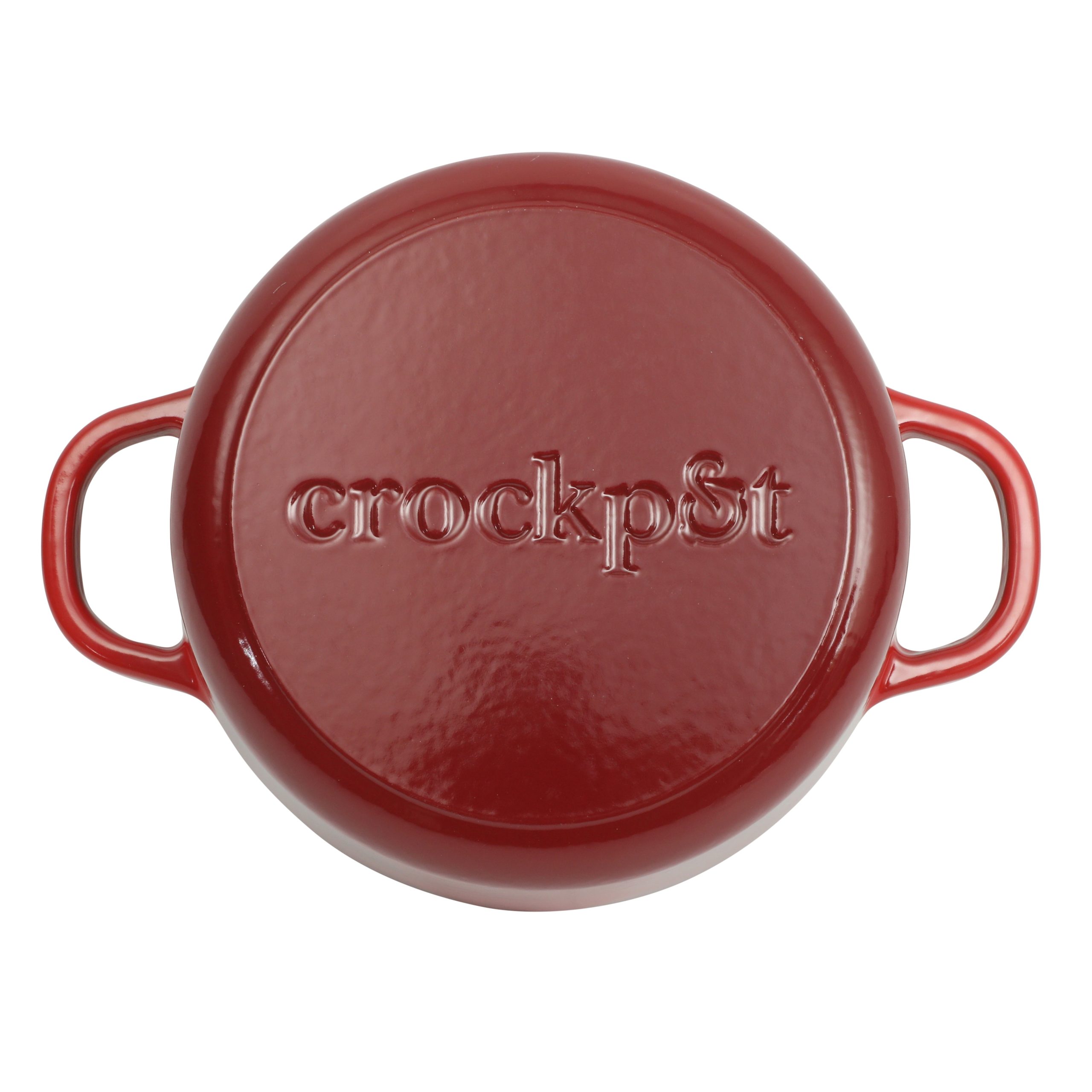 Crock Pot Artisan 3-Quart Round Cast Iron Dutch Oven With Oven Safe Borasilicate Lid - Red - Image 7