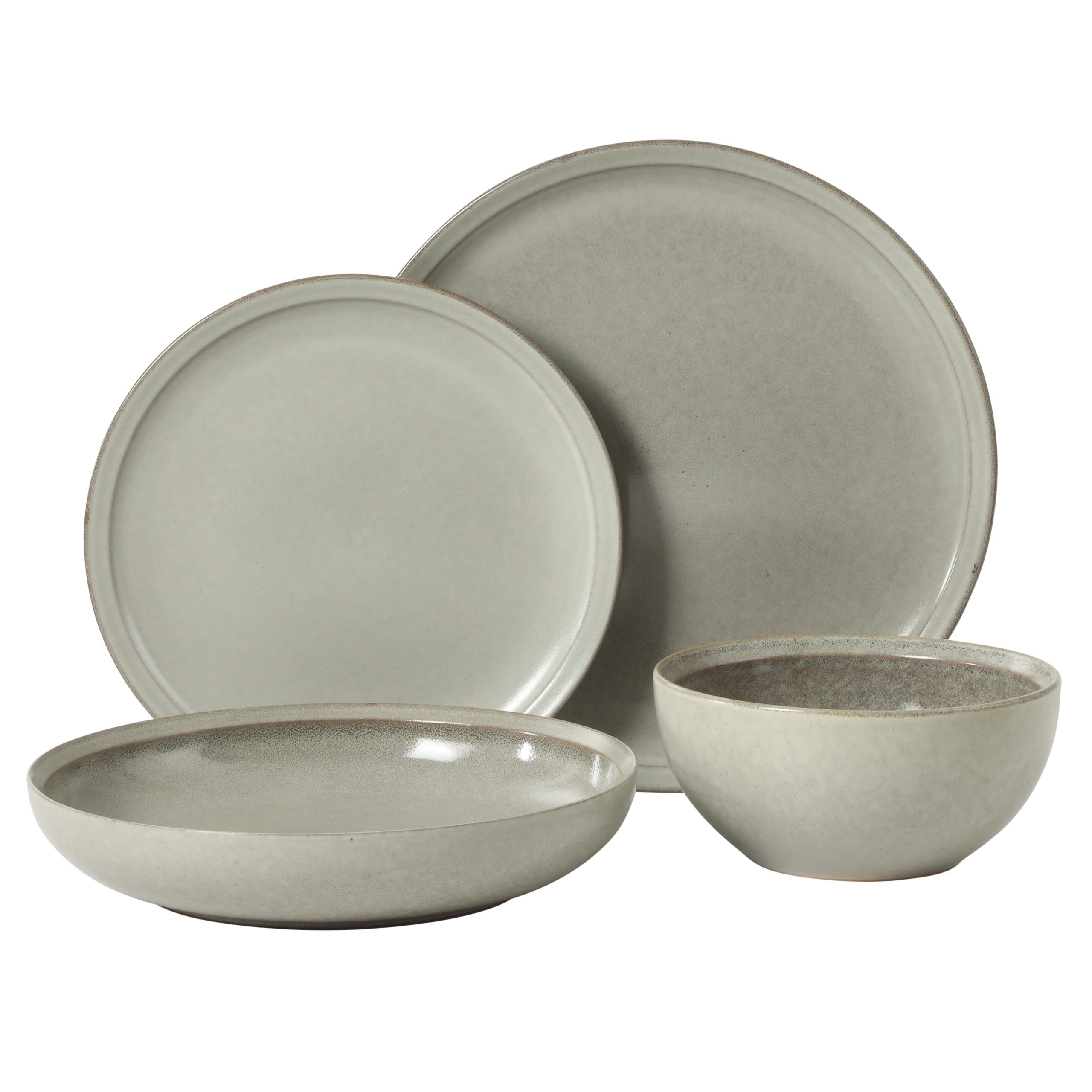 Gibson Elite Beckett Stoneware Matte Reactive Glaze 16 Piece (Service for 4) Plates and Bowls Dinnerware Set - Image 13