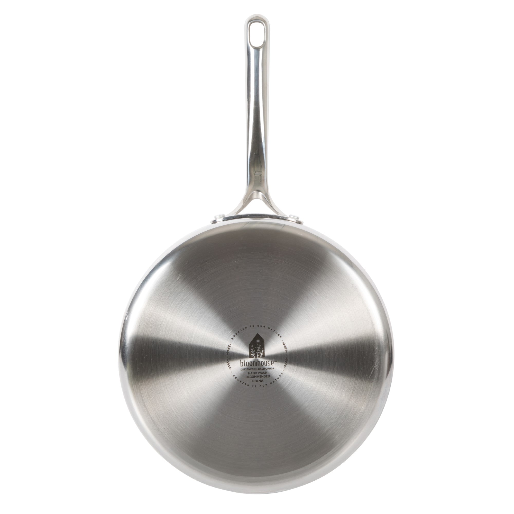 Bloomhouse 10 Inch Triply Stainless Steel Fry Pan W/ Lid W/ Non-Stick Non-Toxic Pro Ceramic Interior Frying Pan - Image 2