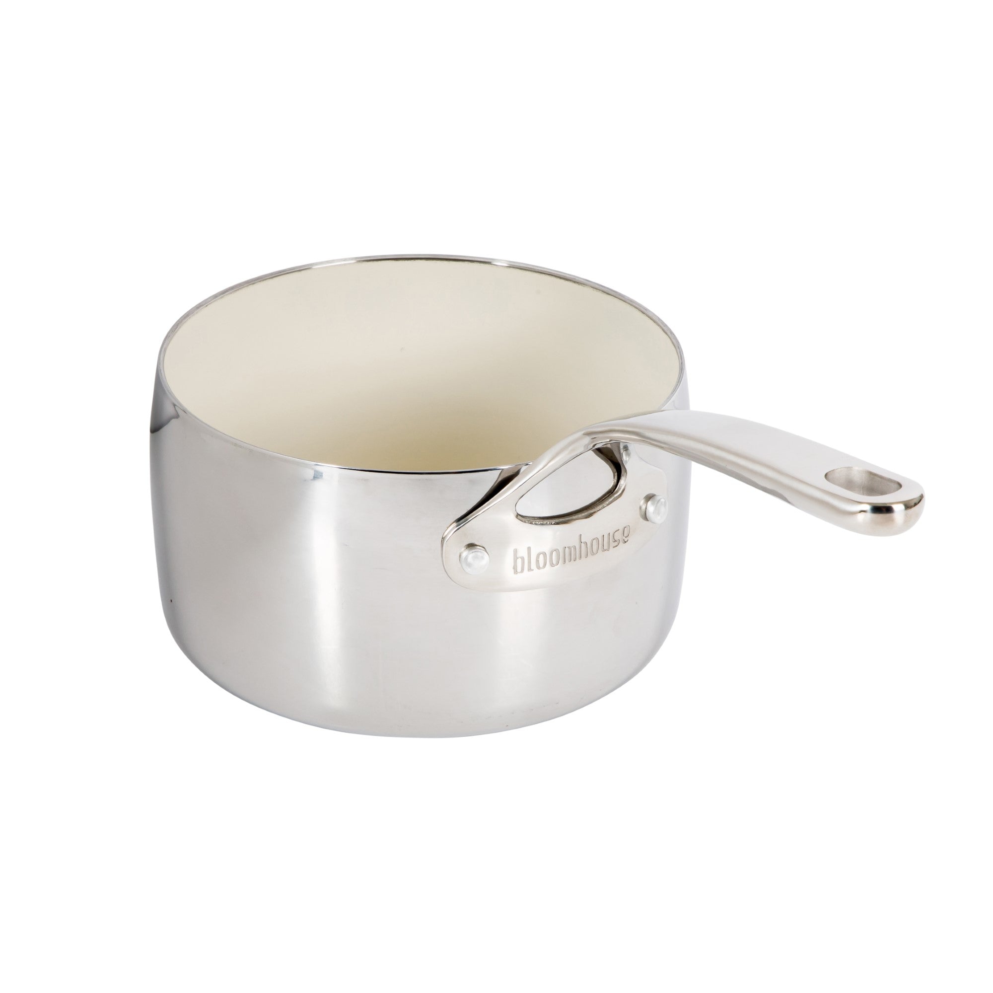 Bloomhouse 3-QT Triply Stainless Steel Sauce Pan w/ Non-Stick Non-Toxic Pro Ceramic Interior - Image 8