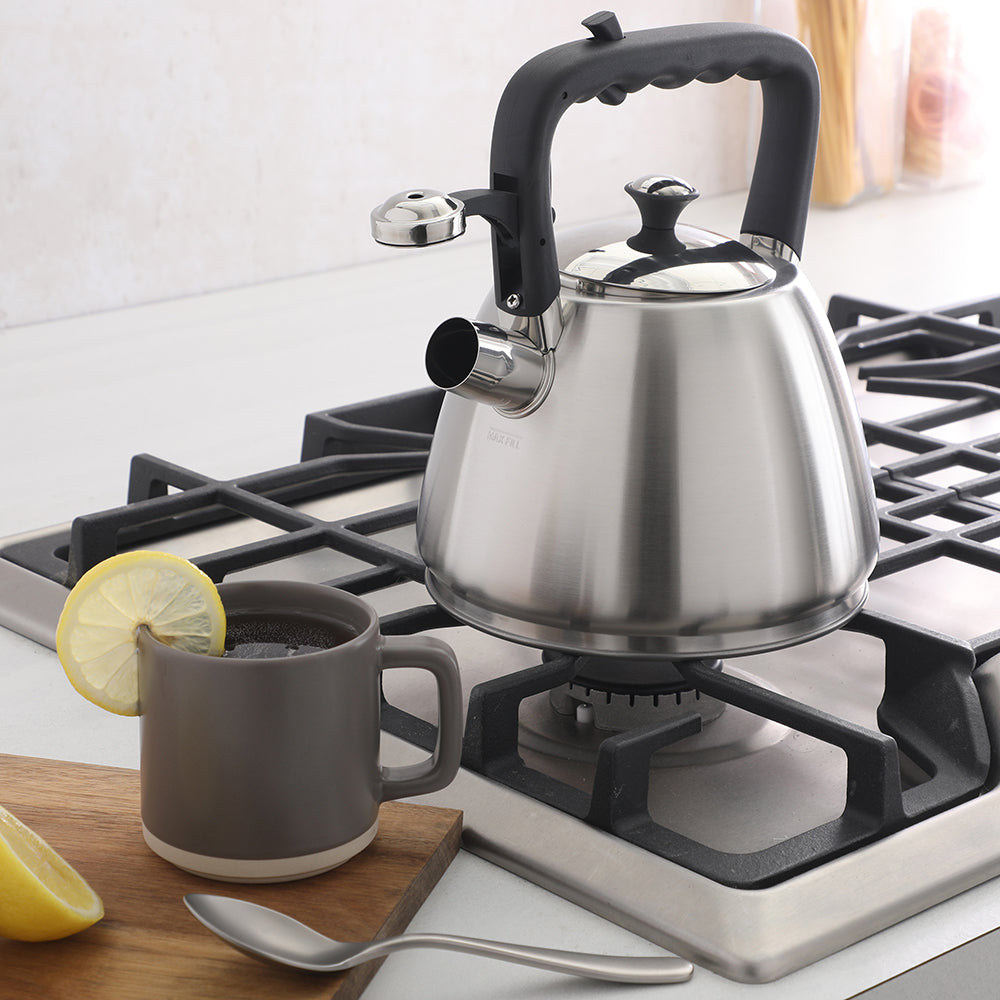 Mr. Coffee Armidale Large 2.5QT Brushed Stainless Steel Whistling Tea Kettle - Image 5