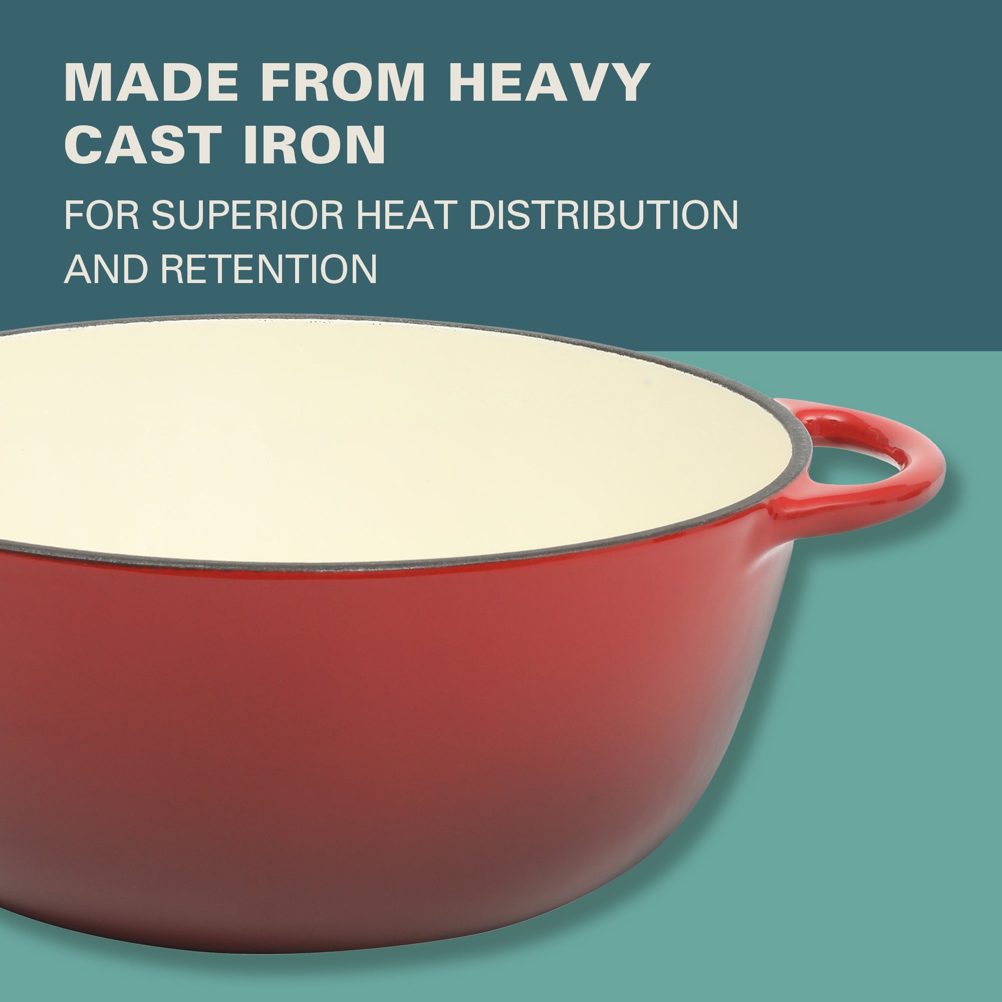 Gibson Home Addlestone 2.65 Quart Enamel Cast Iron Dutch Oven - Image 6