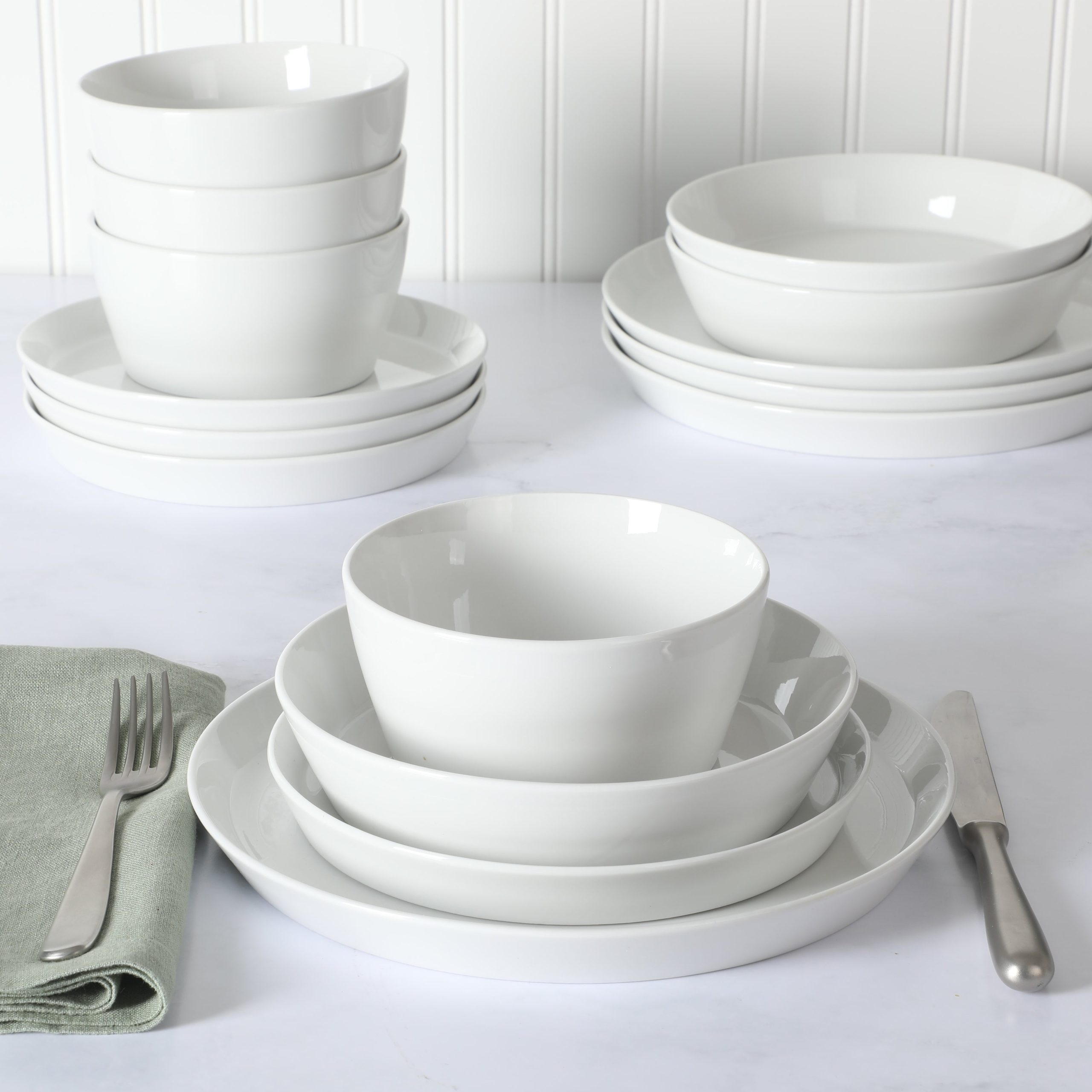 Martha Stewart Selma Chip & Scratch Resistant Dinnerware Set, Plates and Bowls Dishes Set - Image 14