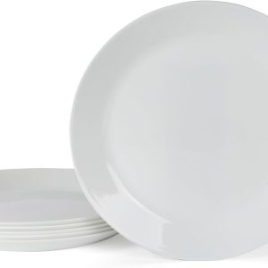 Martha Stewart Opalton 6 Piece 10 Inch Chip and Break Resistant Dinner Plates