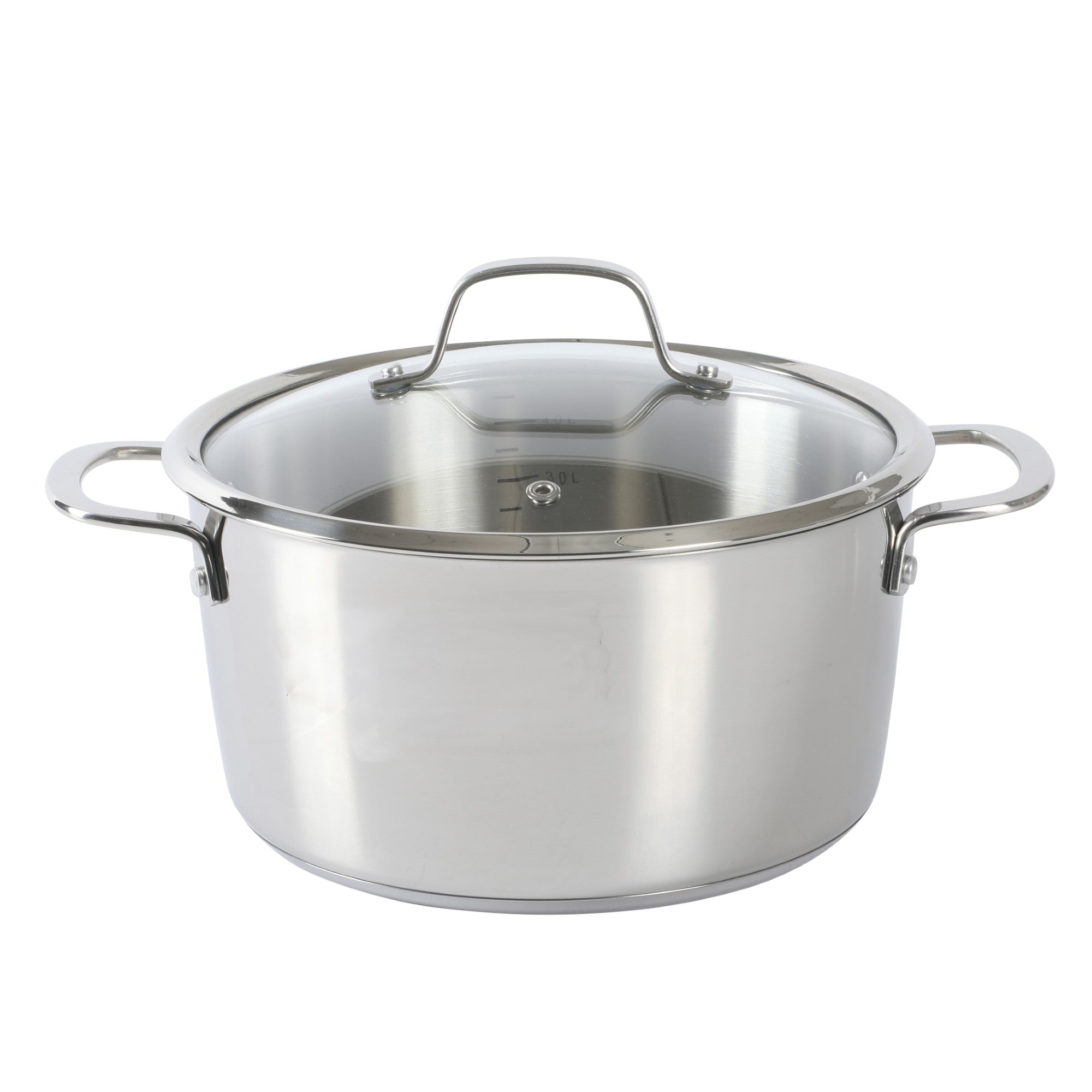 Sur La Table Kitchen Essentials 10 Piece Stainless Steel Non Toxic Pots and Pans Kitchen Cookware Set W/ Triply Encapsulated Base - Induction Safe - Image 7