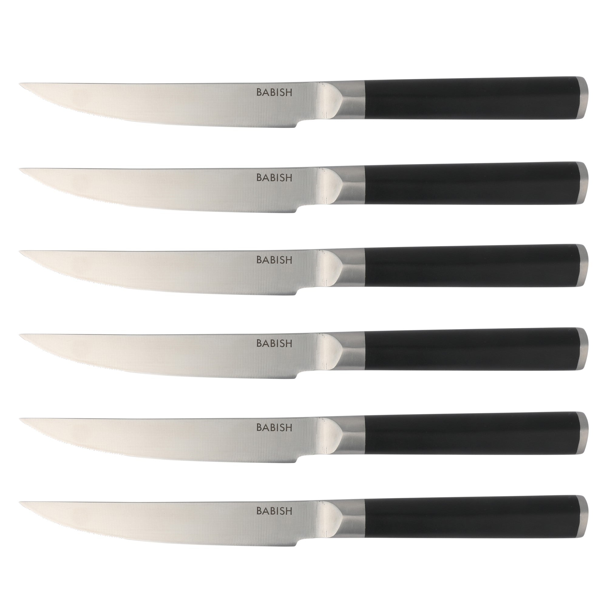 Babish High-Carbon 1.4116 German Steel 15 Piece Full Tang Forged Cutlery Kitchen Knife Block Set - Black - Image 9