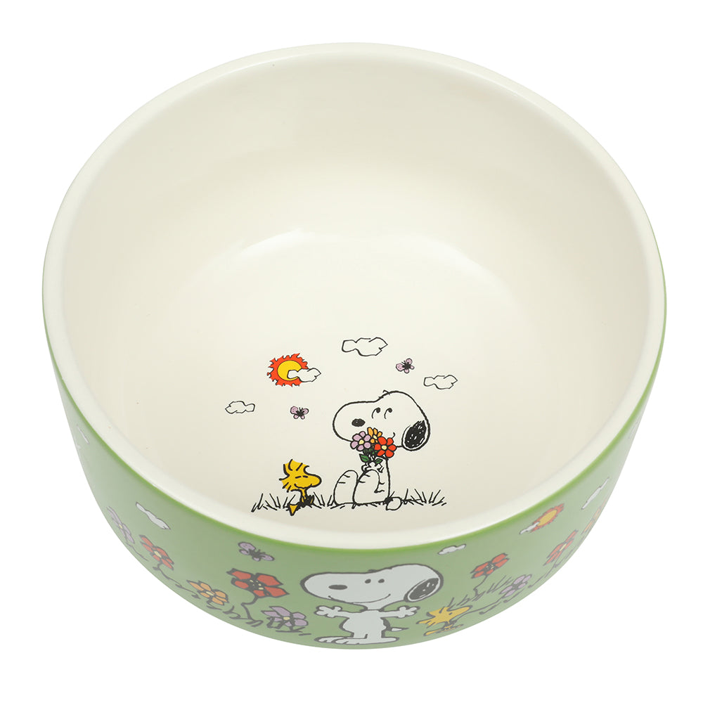 Peanuts Snoopy 6 Pack Stackable 5.5" Decorated Stoneware Bowl Set W/ Plate - Image 8