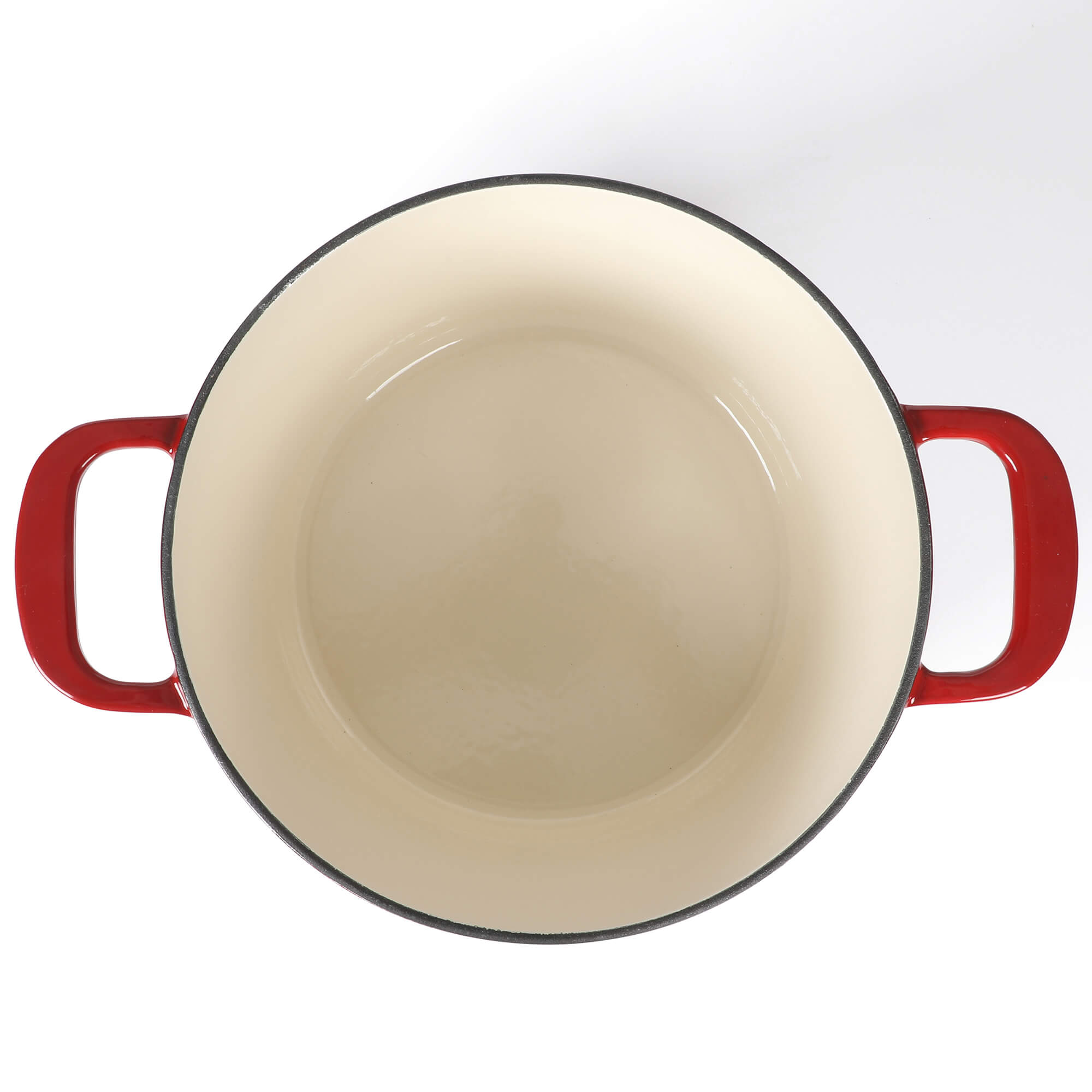 Martha Stewart Gatwick 4 Quart Enamel Cast Iron Dutch Oven - Red - Image 3
