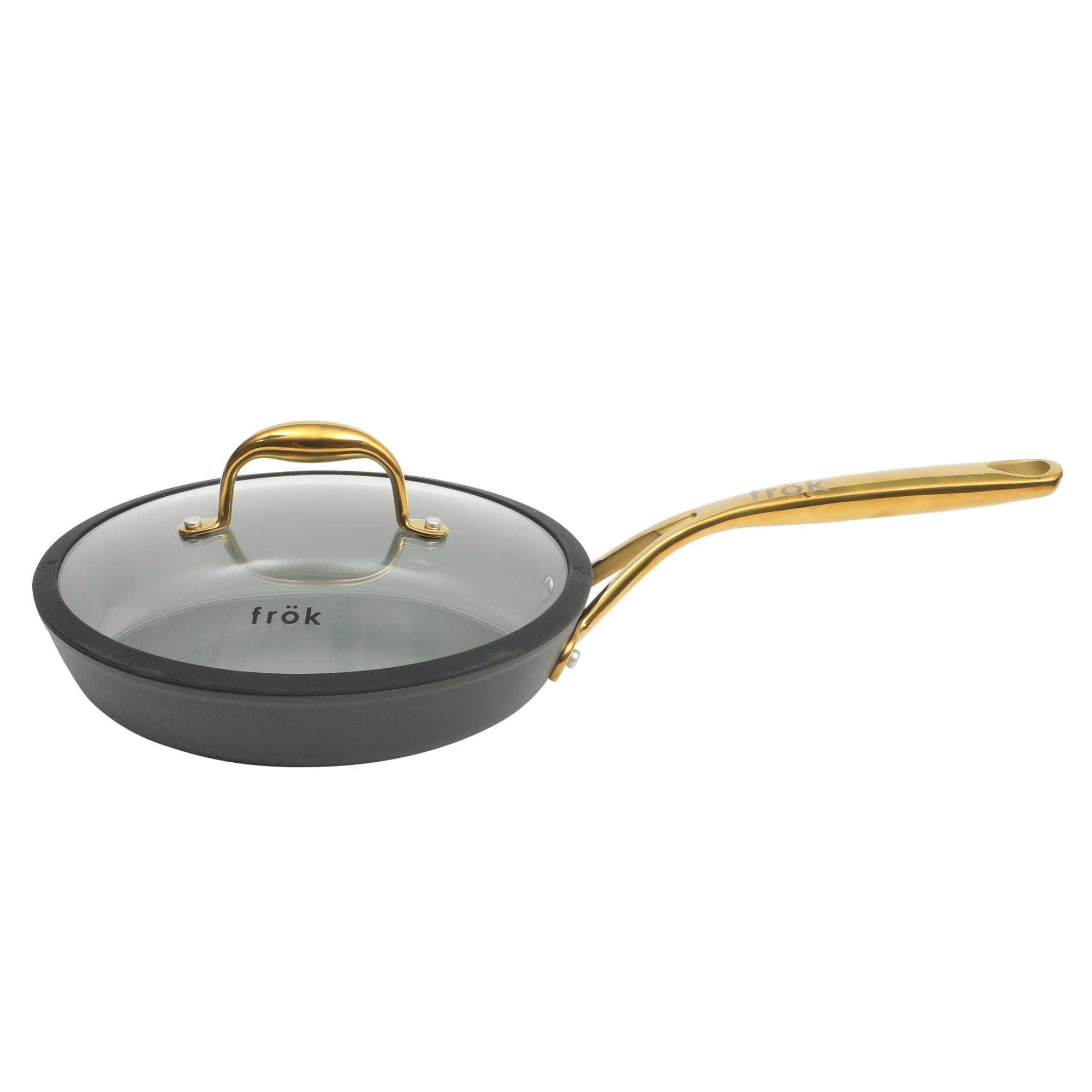 Frok 10 Piece Pots and Pans 4MM Thick Quick Heat Aluminum Cookware Set W/ Premium PFA Free Ceramic Nonstick Interior & Heat Resistant Exterior - Induction - Image 10