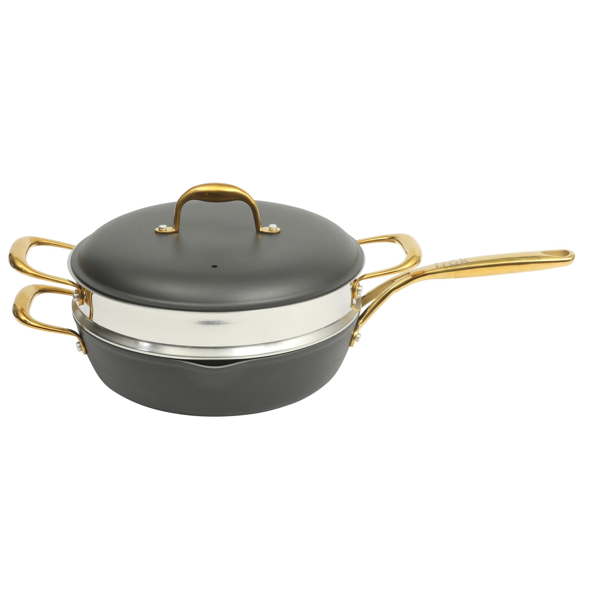 Frok 10 Piece Pots and Pans 4MM Thick Quick Heat Aluminum Cookware Set W/ Premium PFA Free Ceramic Nonstick Interior & Heat Resistant Exterior - Induction - Image 2