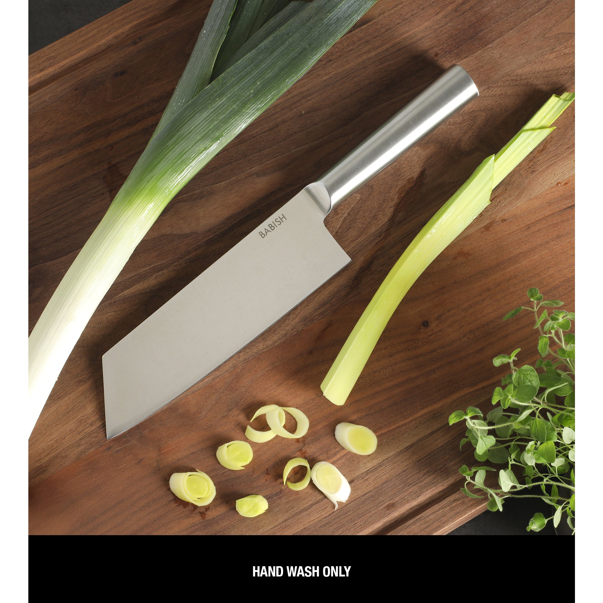 Babish 7.5-Inch Clef Knife – High-Carbon 1.4116 German Steel Kitchen Knife, Chef & Cleaver Hybrid for Chopping, Slicing & Prep, Full-Tang, Razor Sharp, Ergonomic Design - Image 4