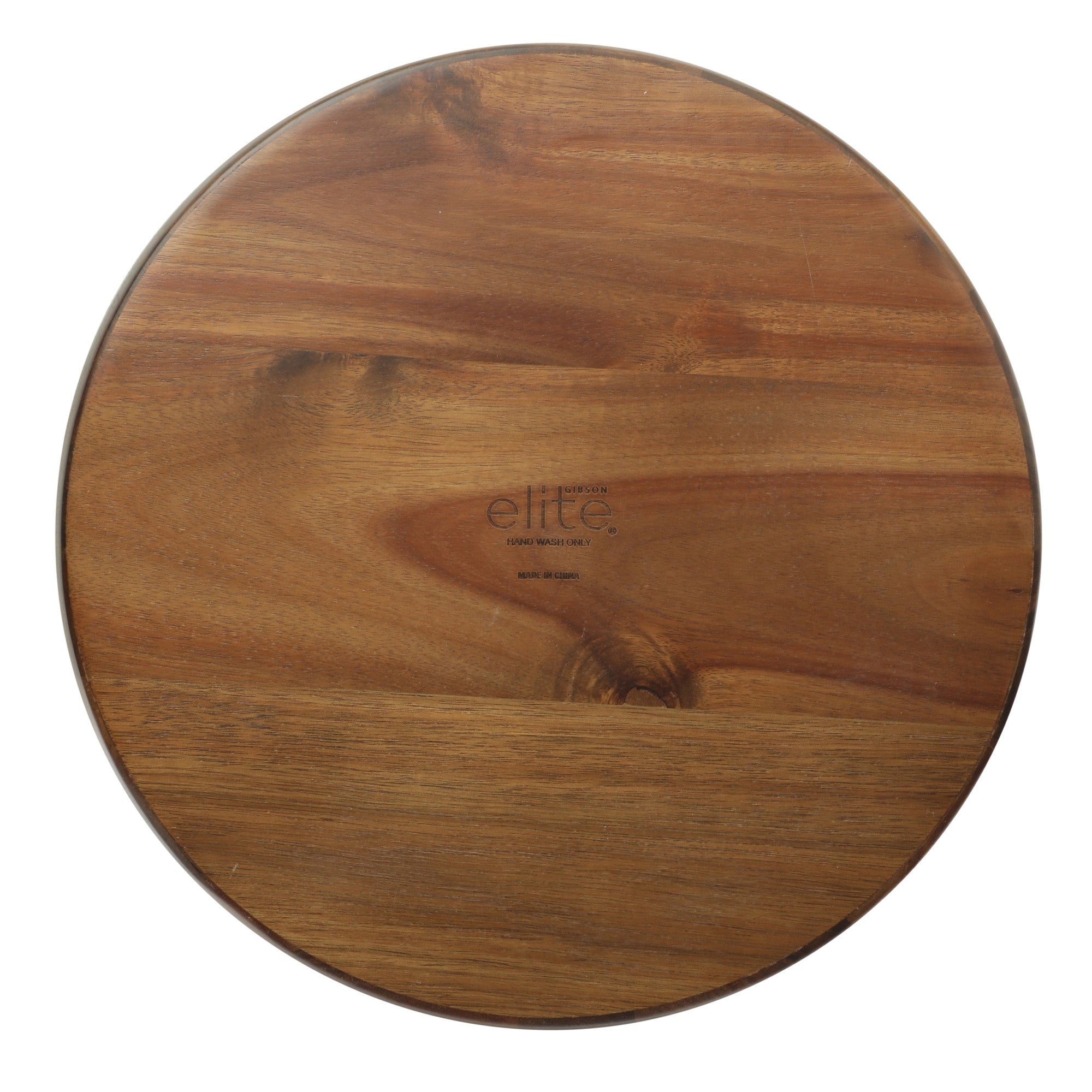 Gibson Home Laurelton 3 Piece Large 13" Acacia Wood Salad Serving Bowl Set w/ 2 Serving Tools - Image 6