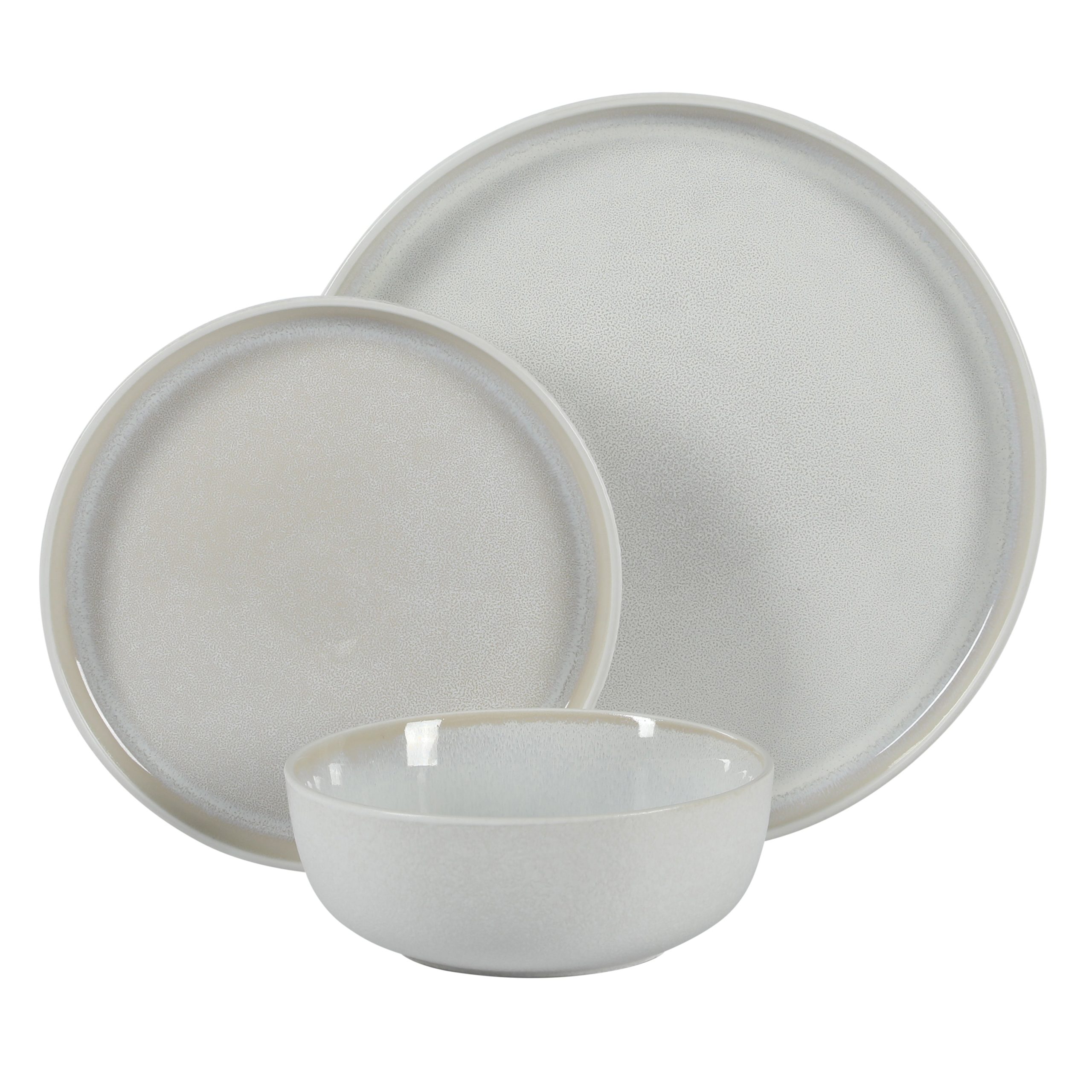 Gibson Elite Tahoe Sunset 12 Piece Stoneware Reactive Glaze (Service for 4) Ceramic Plates and Bowls Dinnerware Set - Image 13