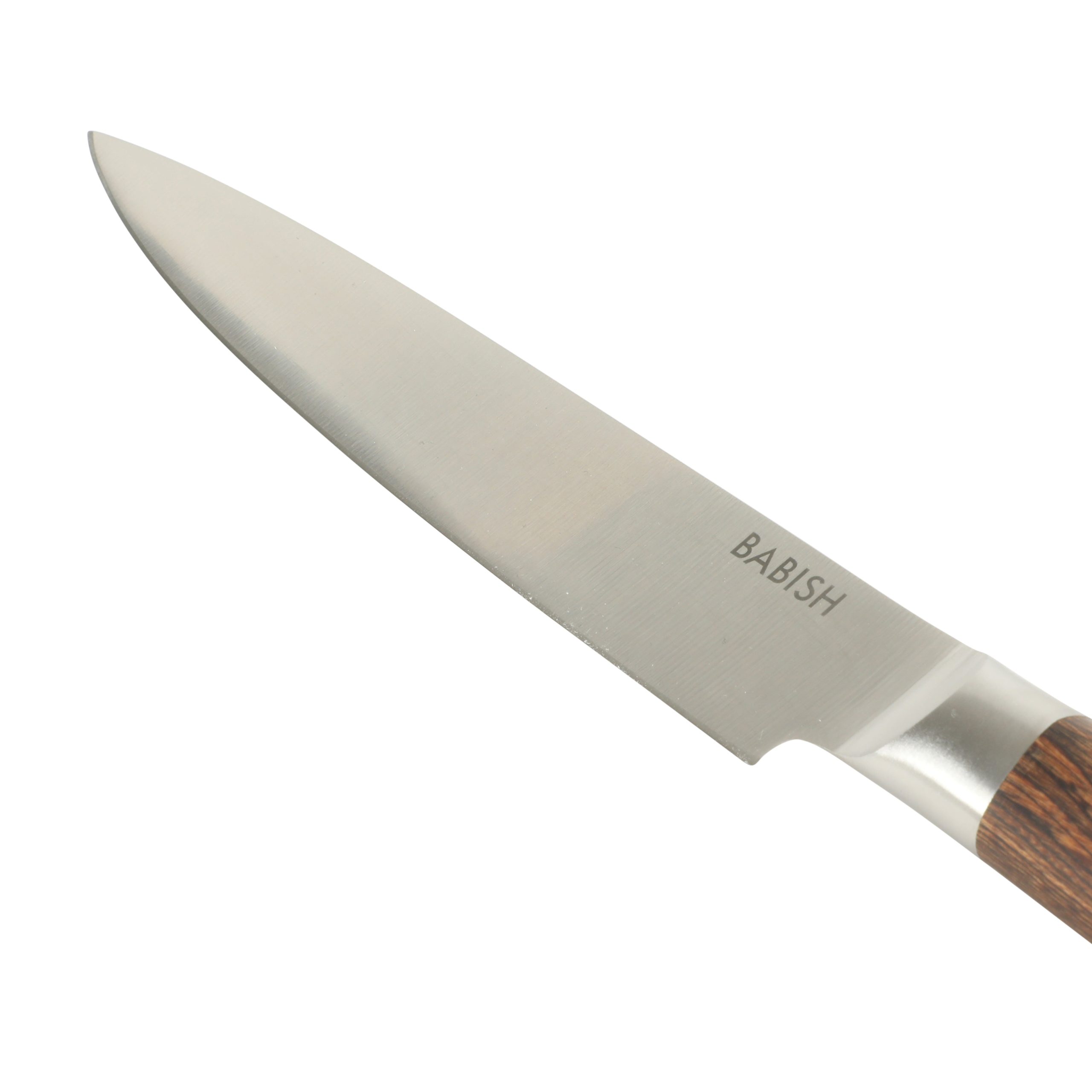 Babish 8-Inch Carving Knife – High-Carbon 1.4116 German Steel Slicing Knife with Dark Pakka Wood Handle, Full-Tang Razor Sharp Blade for Carving Meat, Turkey, Roast & BBQ - Image 6