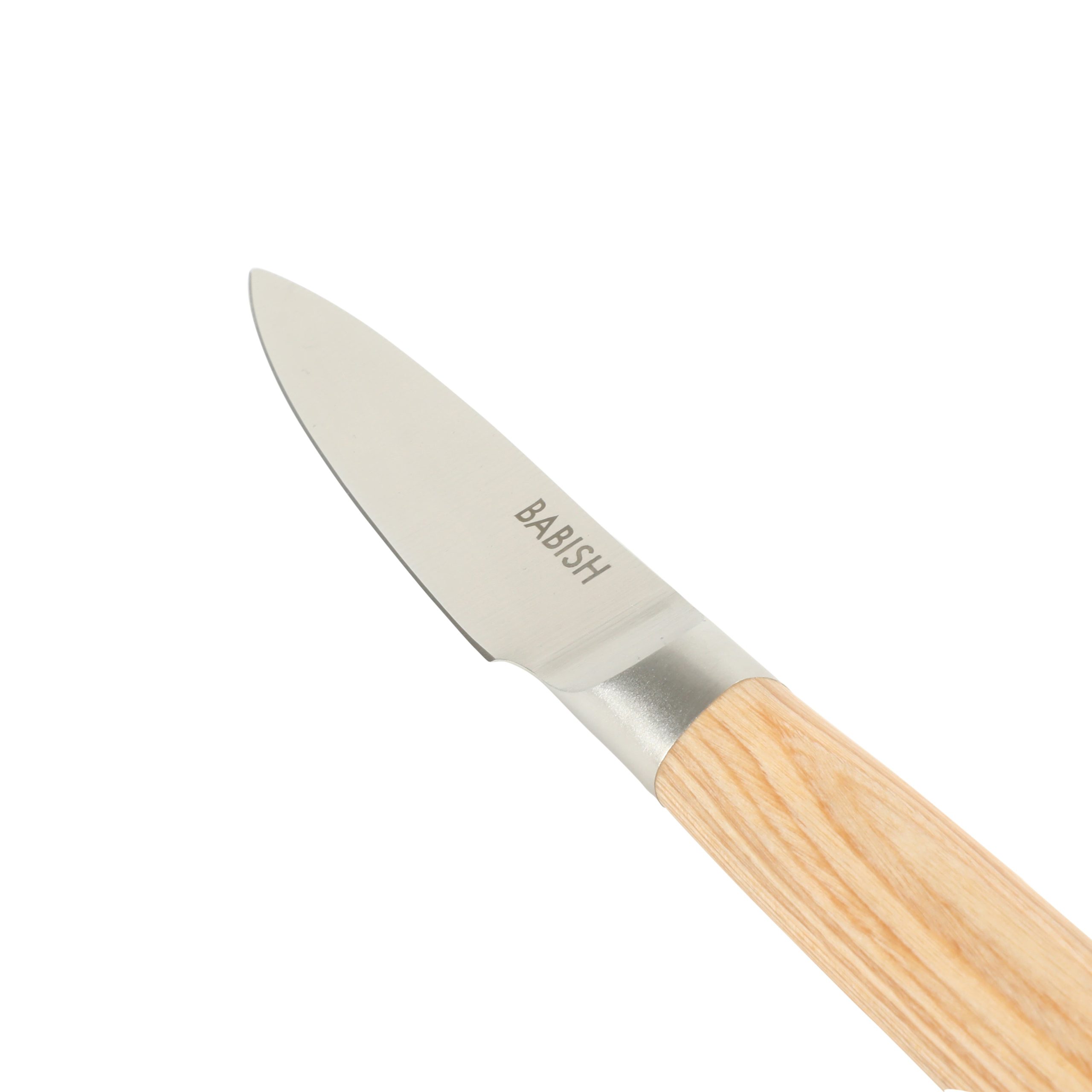 Babish 1.4116 German Stainless Steel Paring Knife with Pakka Wood Handle – 3.5-Inch Precision Kitchen Knife for Peeling, Trimming & Prep Work, Full-Tang Blade - Image 6