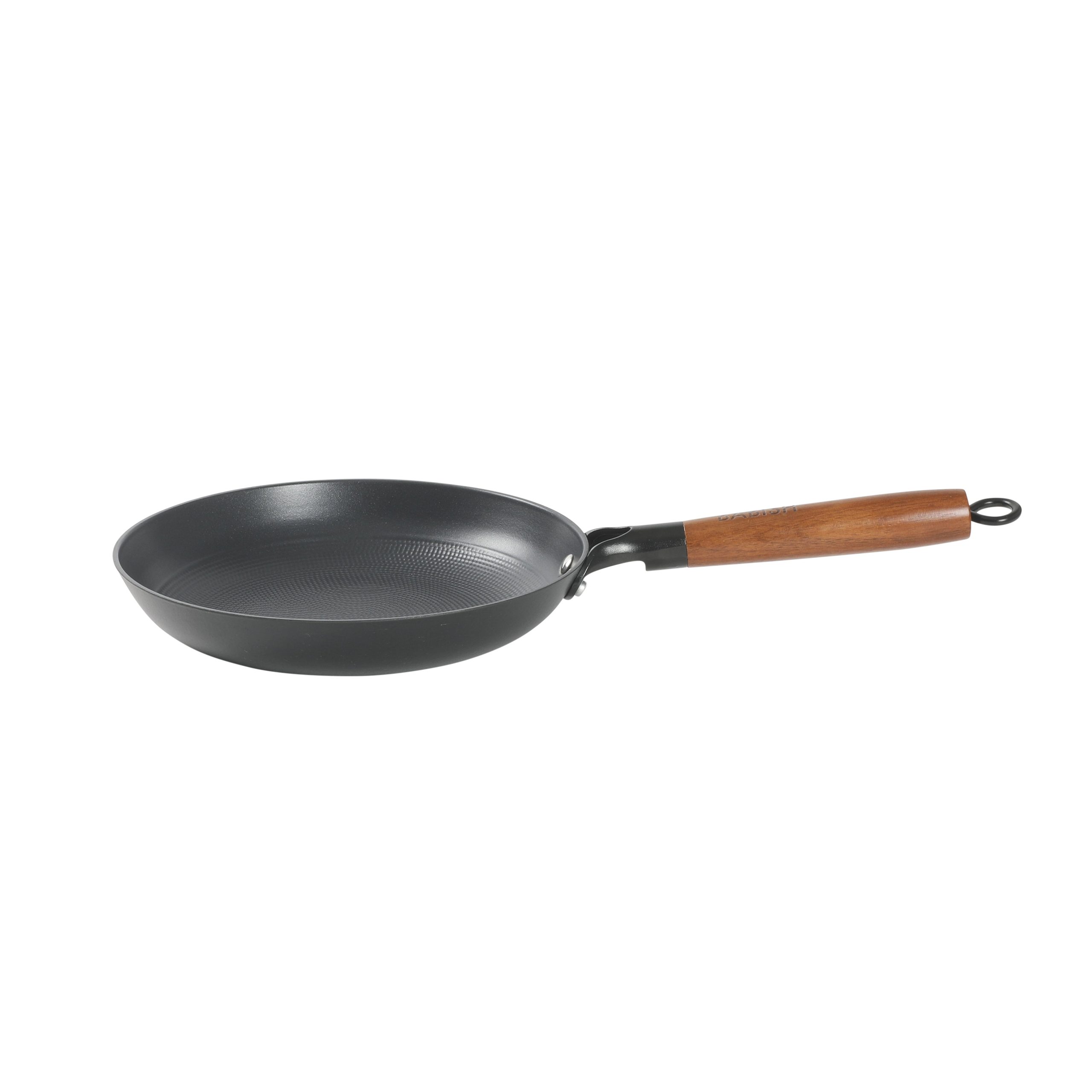 Babish 9.5 Inch/11 Inch Cast Iron Skillet with Wooden Handle, Pre-Seasoned Nonstick Pan with Honeycomb Cooking Surface, Induction Oven Safe Skillet - Image 7