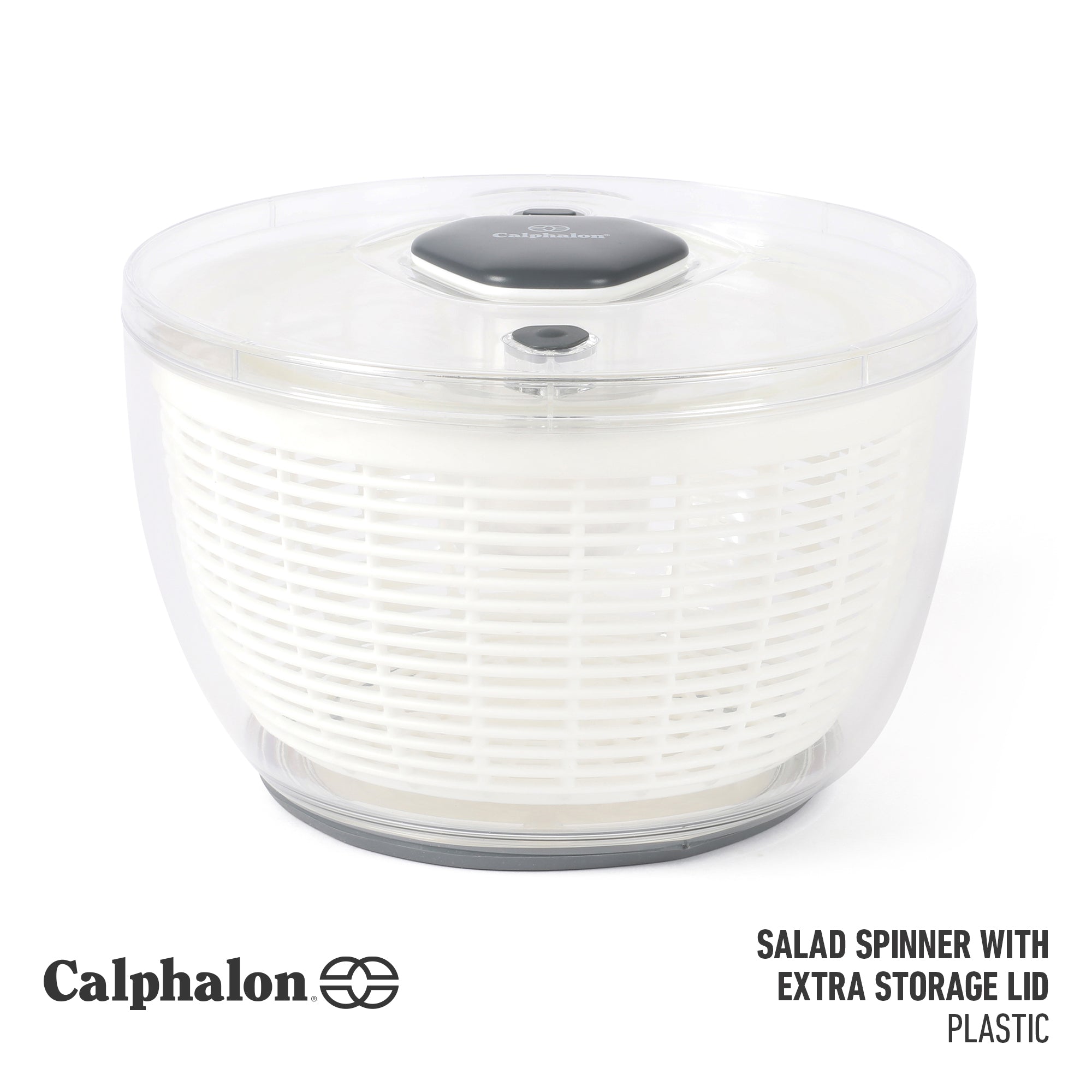 Calphalon Aero 6.3 Qt Salad Spinner, Fruit Washer, Fruit Washing Bowl with Strainer, Vegetable Cleaner, Salad Cleaner, Lettuce Washer - Image 3