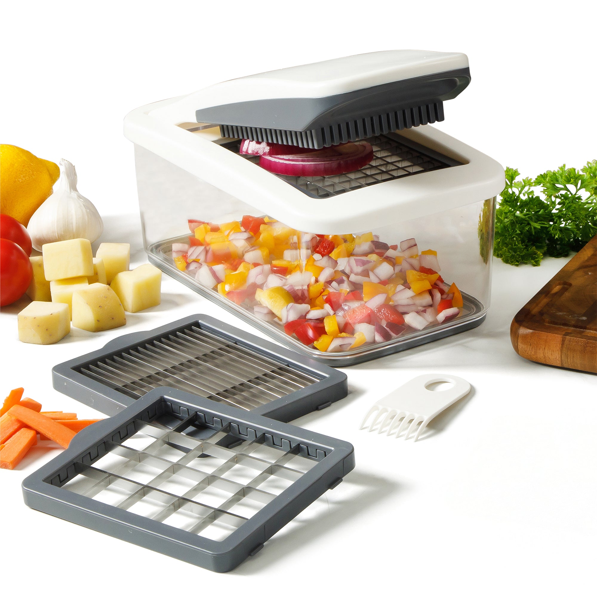 Calphalon Aero 5 in 1 Vegetable Chopper and Dicer, Food Chopper with Container - Image 2