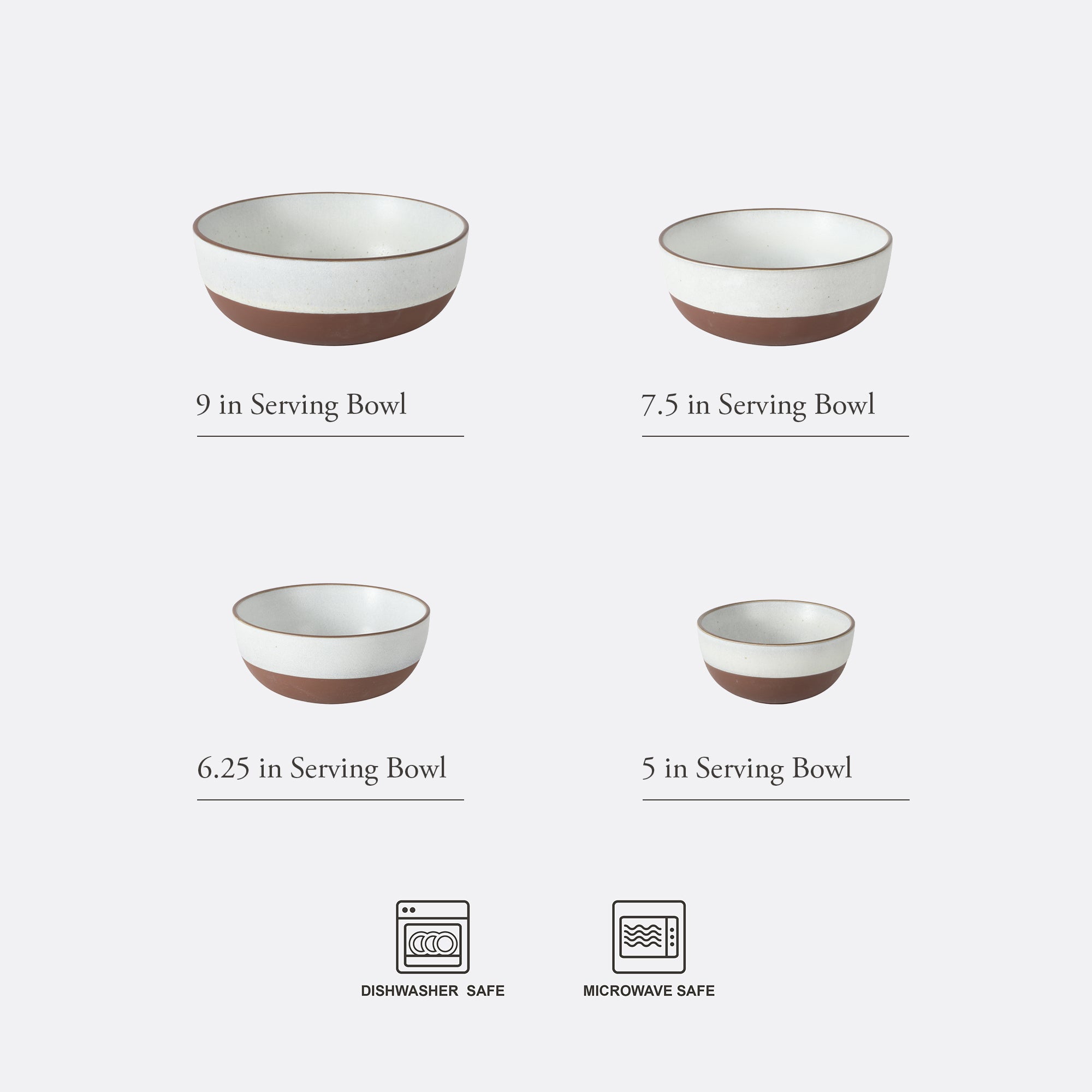 Gibson Elite William Crest 4 Piece Nesting Bowl Set, Round Stoneware Mixing Bowls, Reactive Glaze Finish, 5”, 6.25”, 7.5”, 9”, Prep & Serving Bowls, Microwave & Dishwasher Safe - Green - Image 11