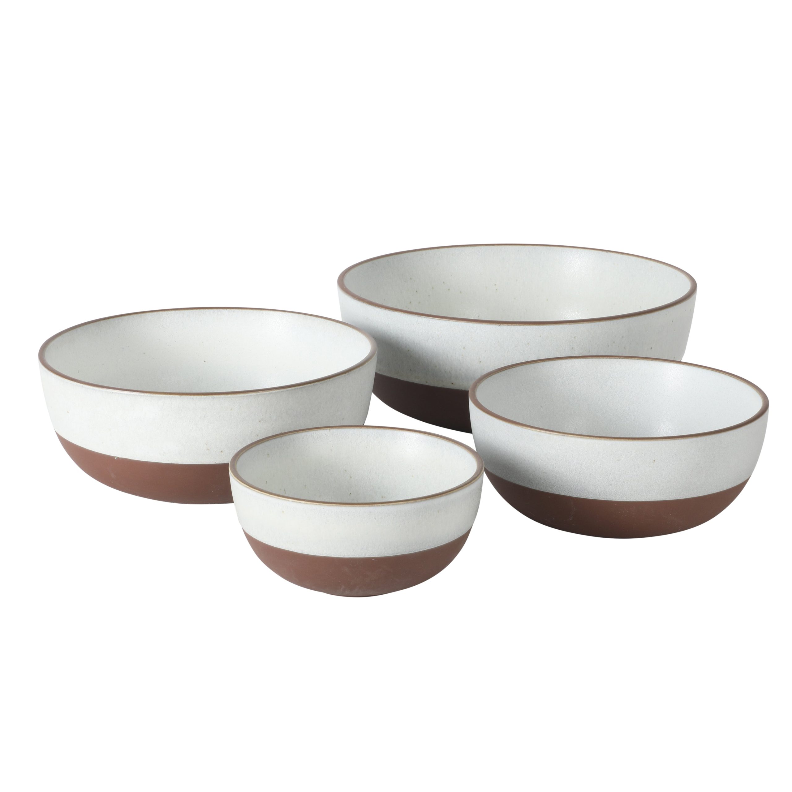 Gibson Elite William Crest 4 Piece Nesting Bowl Set, Round Stoneware Mixing Bowls, Reactive Glaze Finish, 5”, 6.25”, 7.5”, 9”, Prep & Serving Bowls, Microwave & Dishwasher Safe - Green - Image 9
