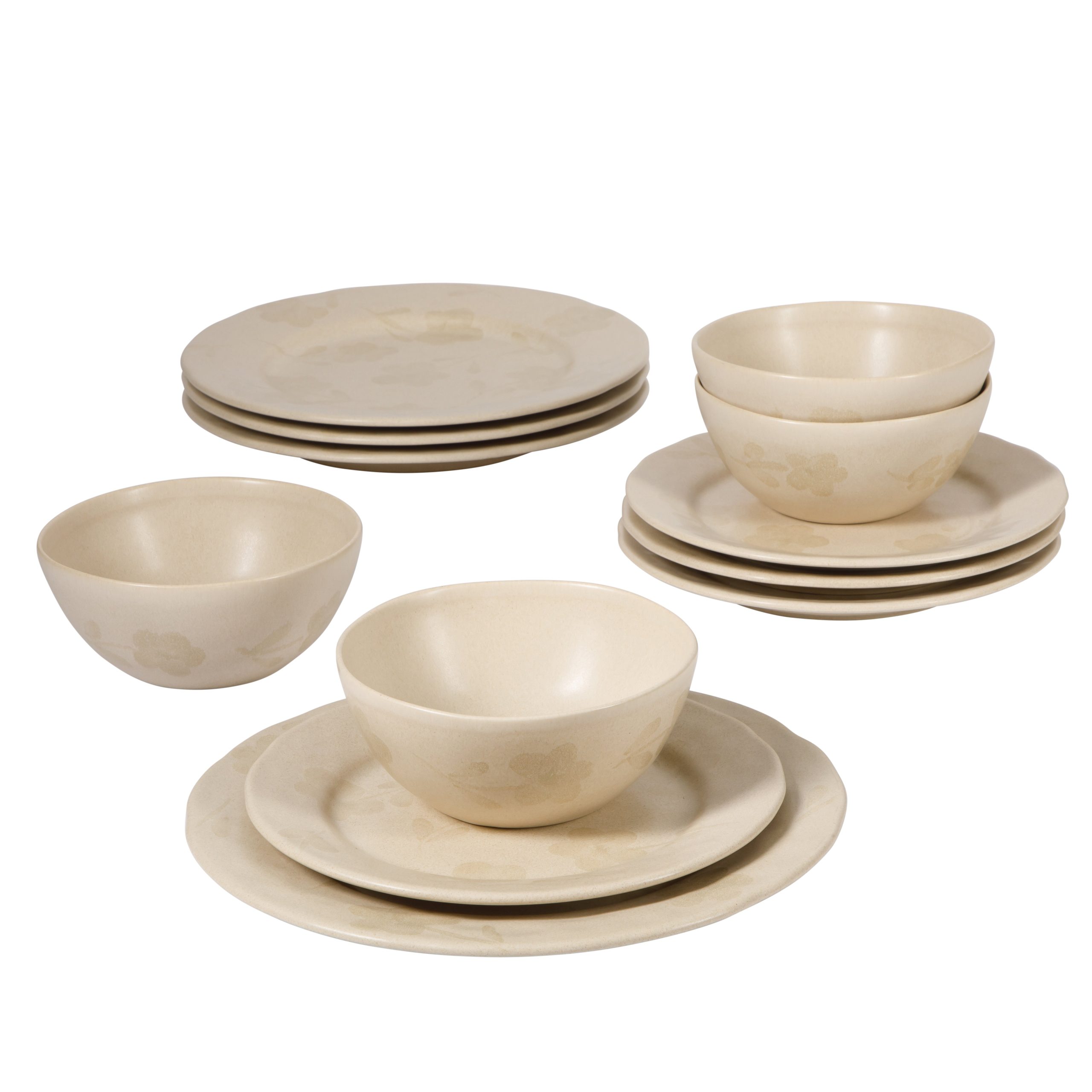 Bloomhouse - 2 Time Oprah's Favorite Things - Made in Portugal Hand Painted Dinnerware Set - Porto Petals 12 Piece (Service for 4) Floral Plates and Bowls Set - Image 11