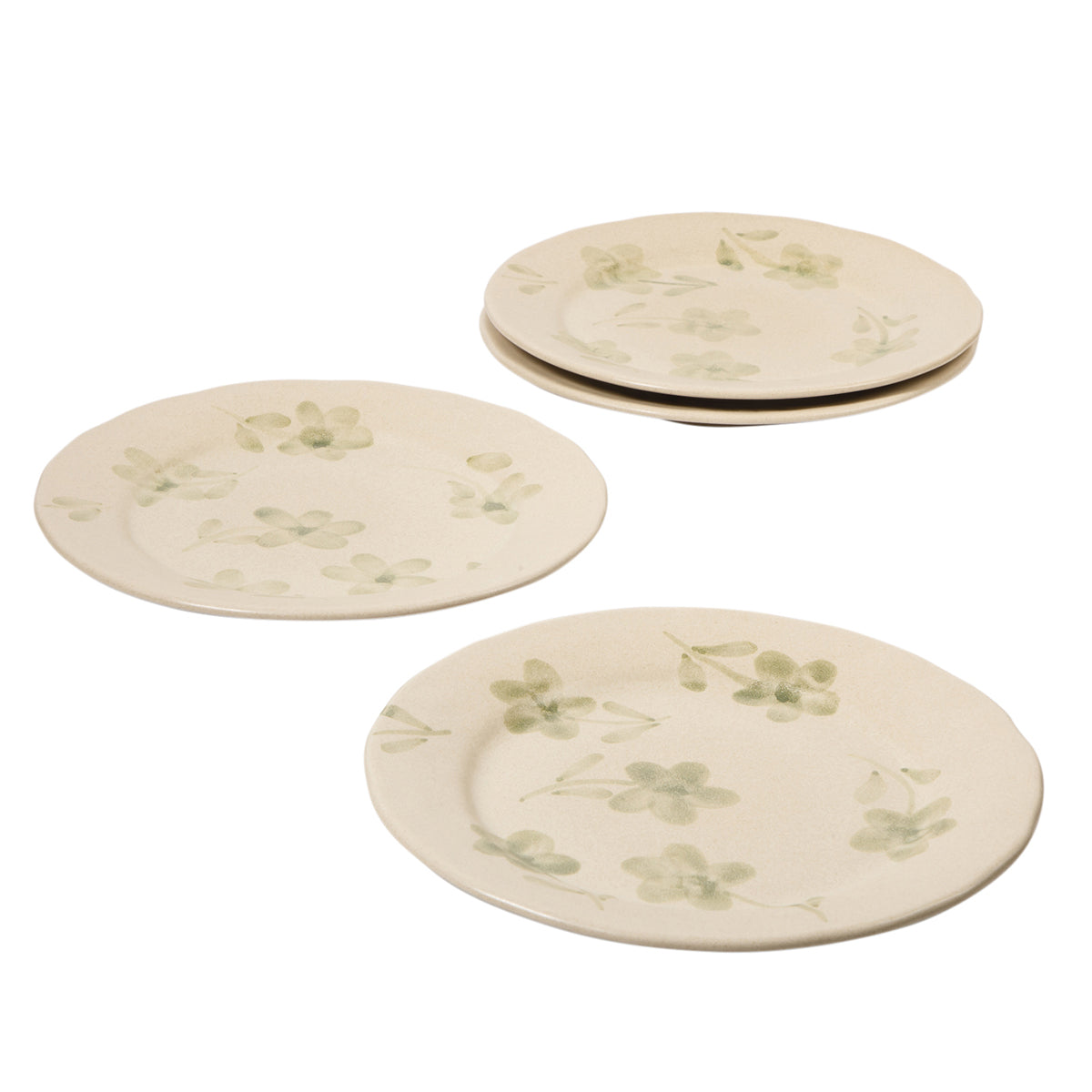 Bloomhouse - 2 Time Oprah's Favorite Things - Made in Portugal Hand Painted 8.6 Inch Salad Plates Set of 4 - Porto Petals Floral Dessert Dish Set - Lilly Cream - Image 7