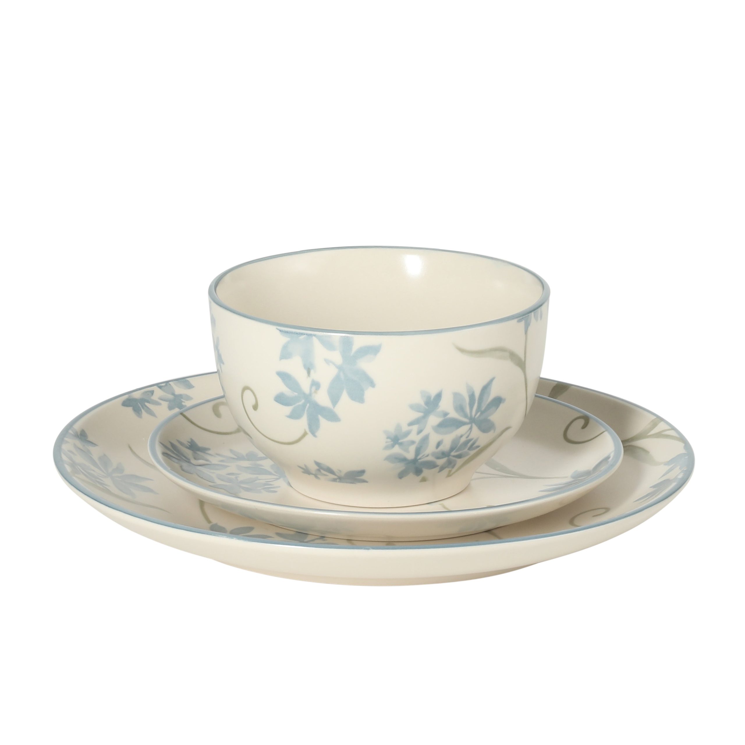 Gibson Home Admiral Hall 12-Piece Matte Stoneware Dinnerware Set – Dinner Plates, Salad Plates & Bowls with Pink Floral Pattern, Durable Everyday Dish Set, Microwave & Dishwasher Safe - Image 9